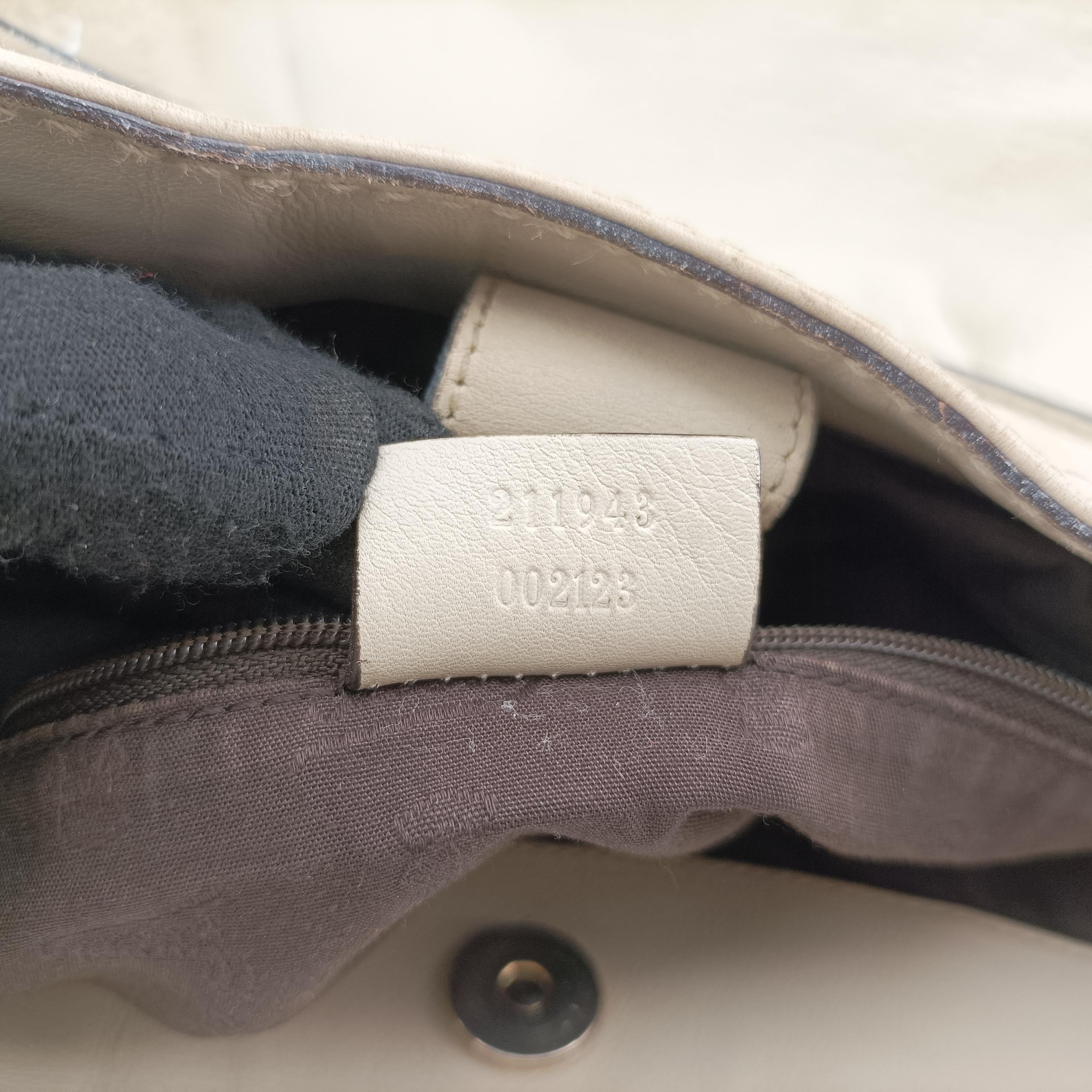 Pre-owned Gucci Sukey White Leather 211943 handbag | stylenewstar