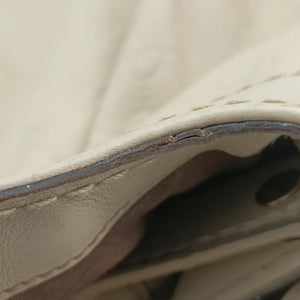 Pre-owned Gucci Sukey White Leather 211943 handbag | stylenewstar