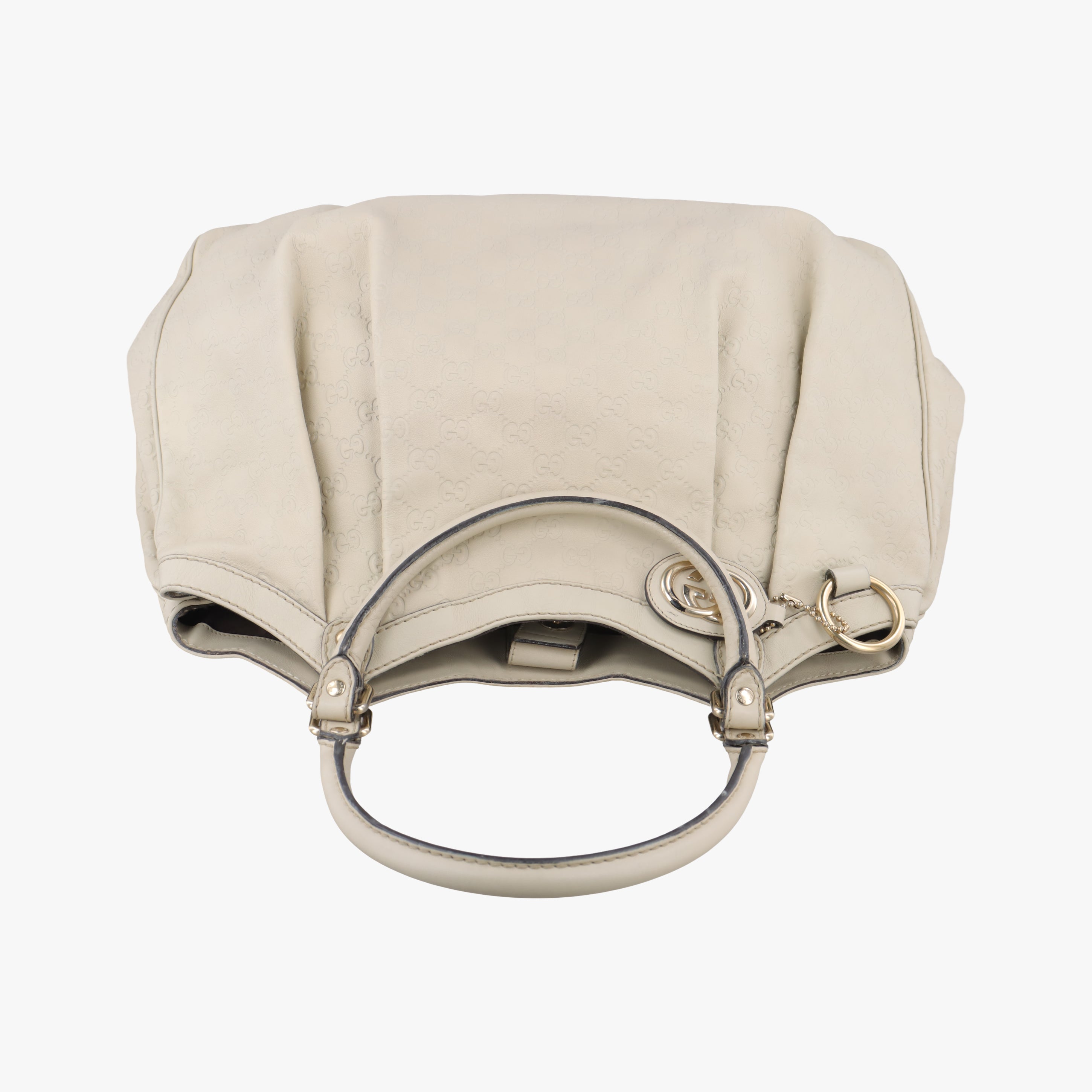 Pre-owned Gucci Sukey White Leather 211943 handbag | stylenewstar