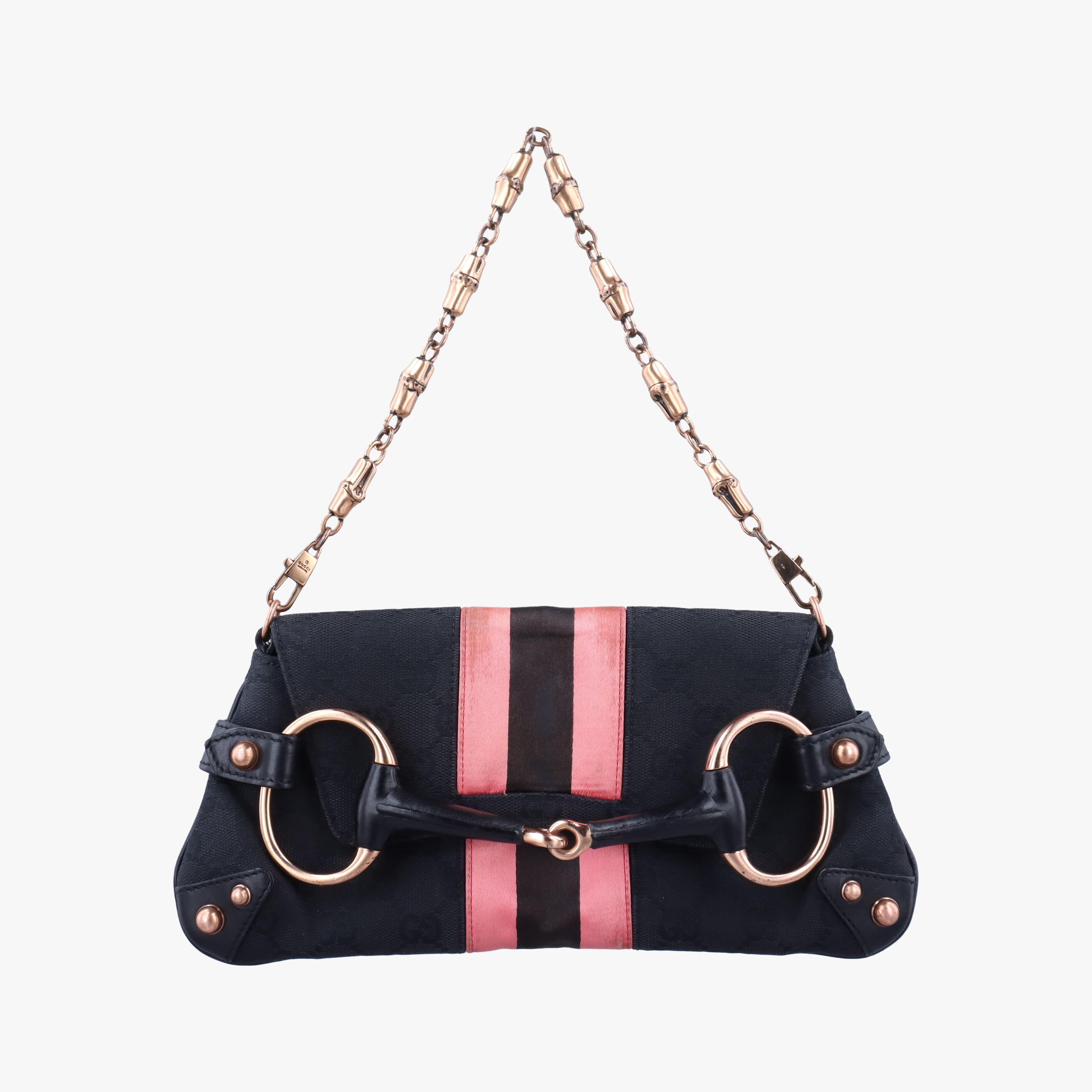 Vintage Gucci Horsebit Multicolour Canvas 129497 shoulderbag | stylenewstar