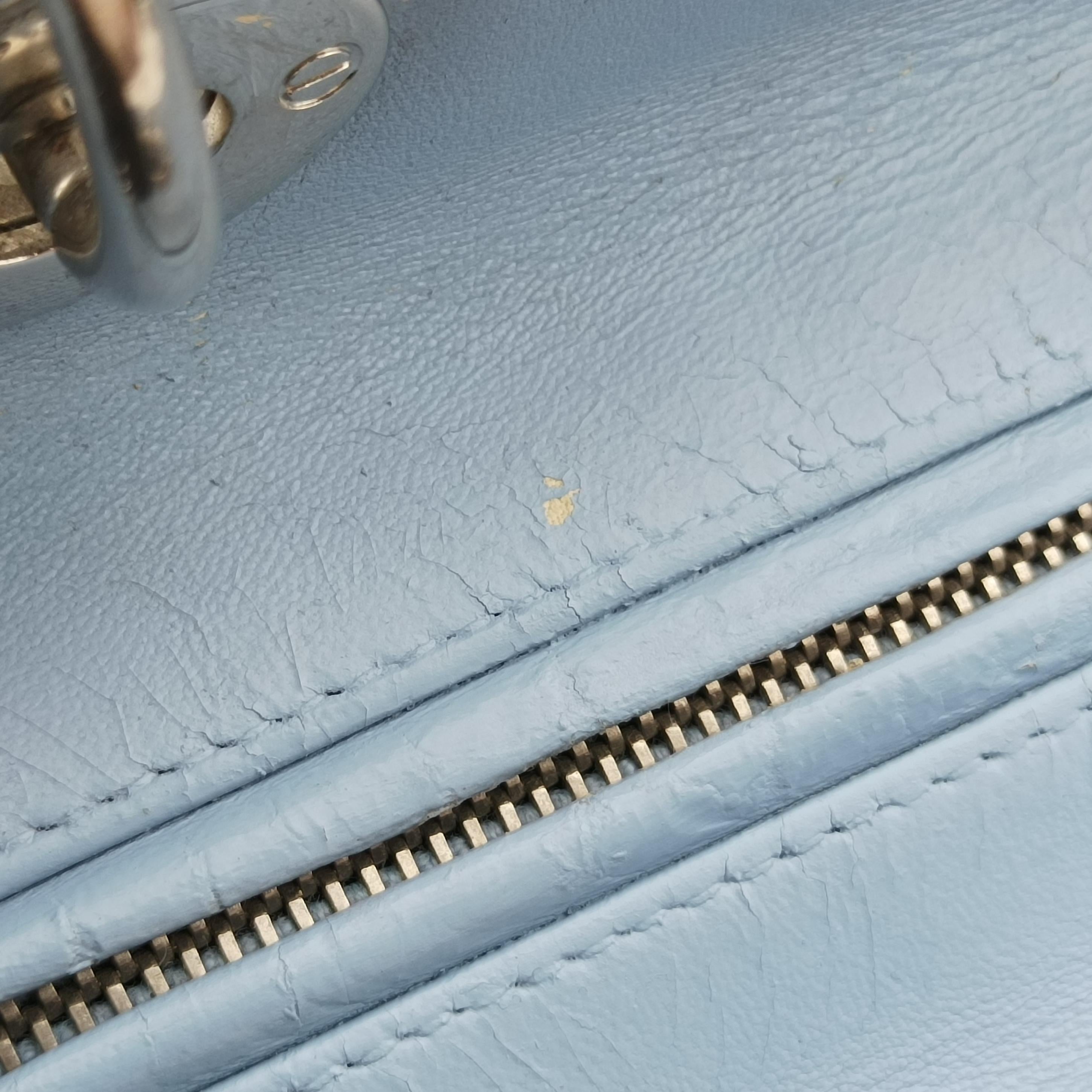 Vintage Christian Dior Lady Dior Blue lambskin  shoulderbag | stylenewstar