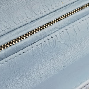 Vintage Christian Dior Lady Dior Blue lambskin  shoulderbag | stylenewstar