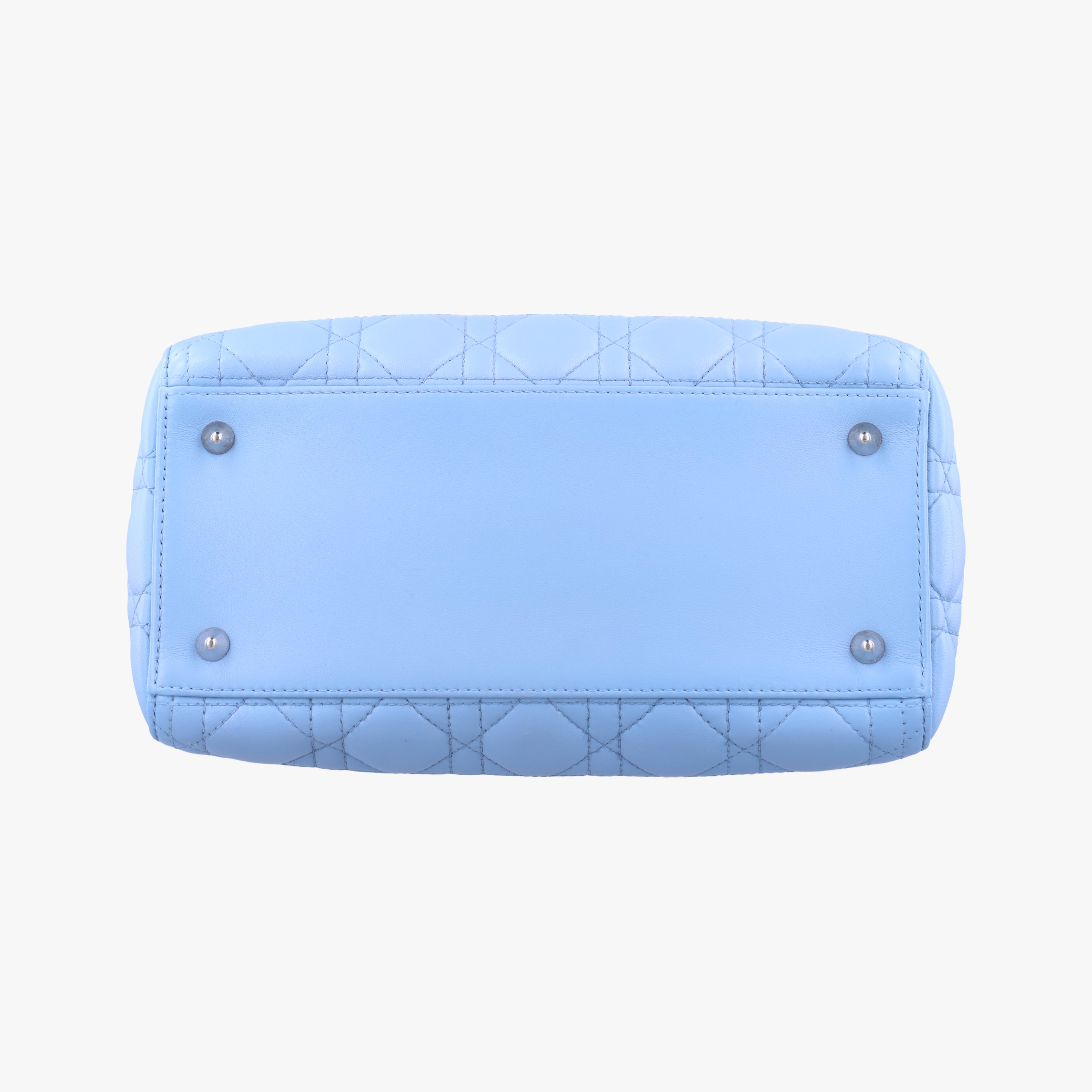 Vintage Christian Dior Lady Dior Blue lambskin  shoulderbag | stylenewstar