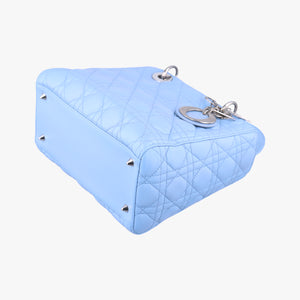 Vintage Christian Dior Lady Dior Blue lambskin  shoulderbag | stylenewstar