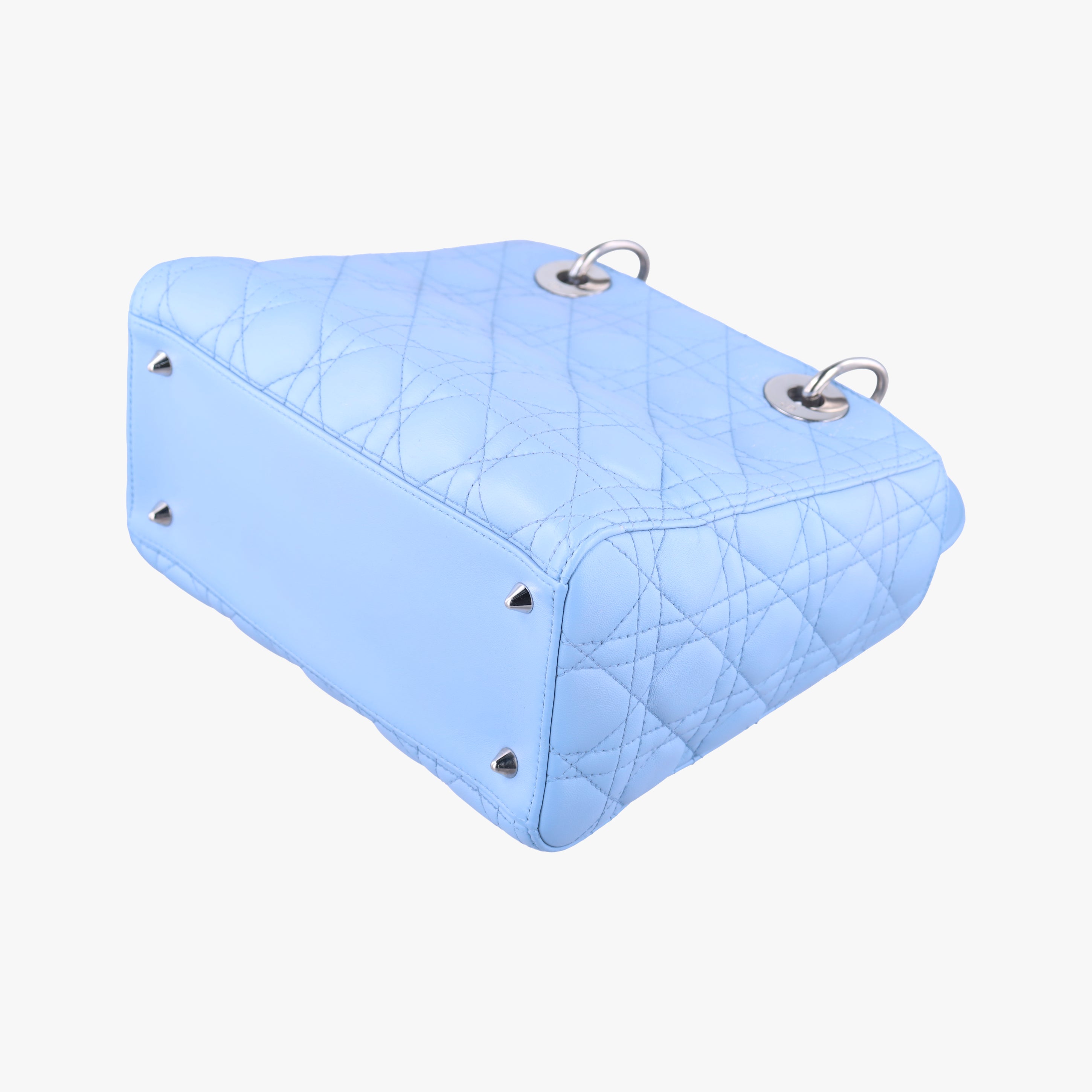 Vintage Christian Dior Lady Dior Blue lambskin  shoulderbag | stylenewstar