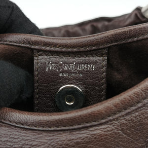 Secondhand Yves Saint Laurent Mombasa Brown Leather 122245 handbag | stylenewstar
