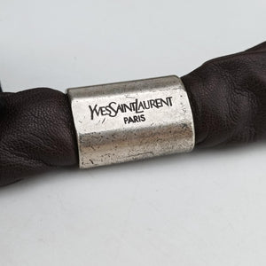 Secondhand Yves Saint Laurent Mombasa Brown Leather 122245 handbag | stylenewstar