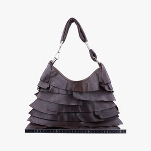 Secondhand Yves Saint Laurent Mombasa Brown Leather 122245 handbag | stylenewstar