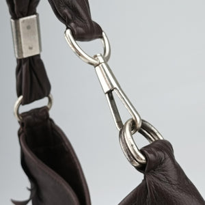 Secondhand Yves Saint Laurent Mombasa Brown Leather 122245 handbag | stylenewstar