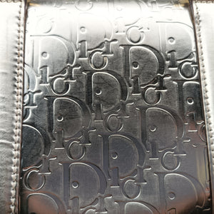 Pre-owned Christian Dior Metallic Gold Oblique Monogram Golden Leather  handbag | stylenewstar