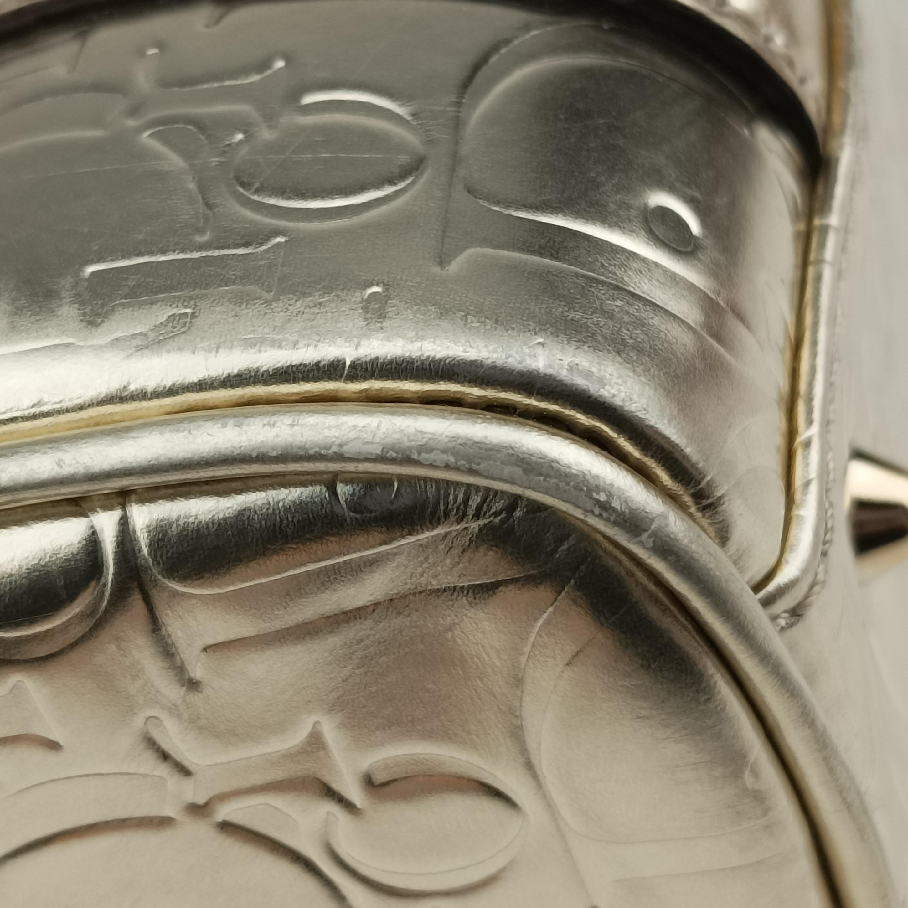 Pre-owned Christian Dior Metallic Gold Oblique Monogram Golden Leather  handbag | stylenewstar