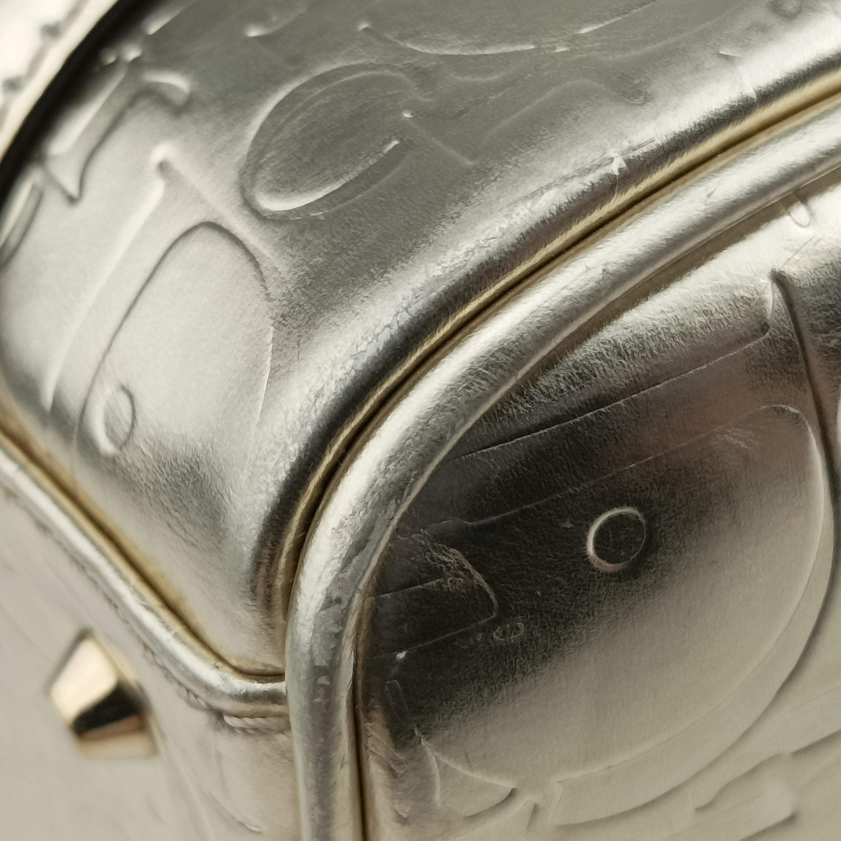 Pre-owned Christian Dior Metallic Gold Oblique Monogram Golden Leather  handbag | stylenewstar