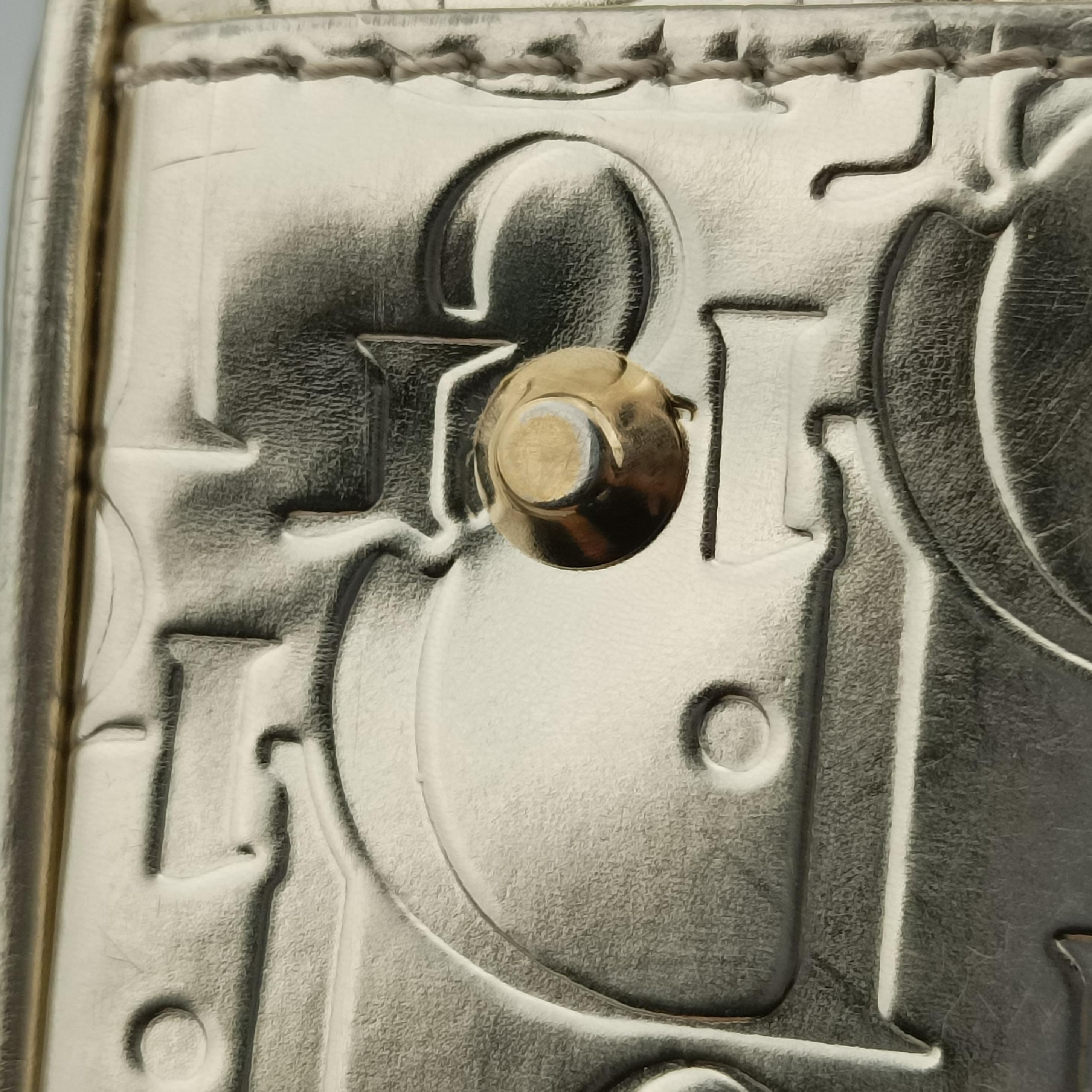 Pre-owned Christian Dior Metallic Gold Oblique Monogram Golden Leather  handbag | stylenewstar