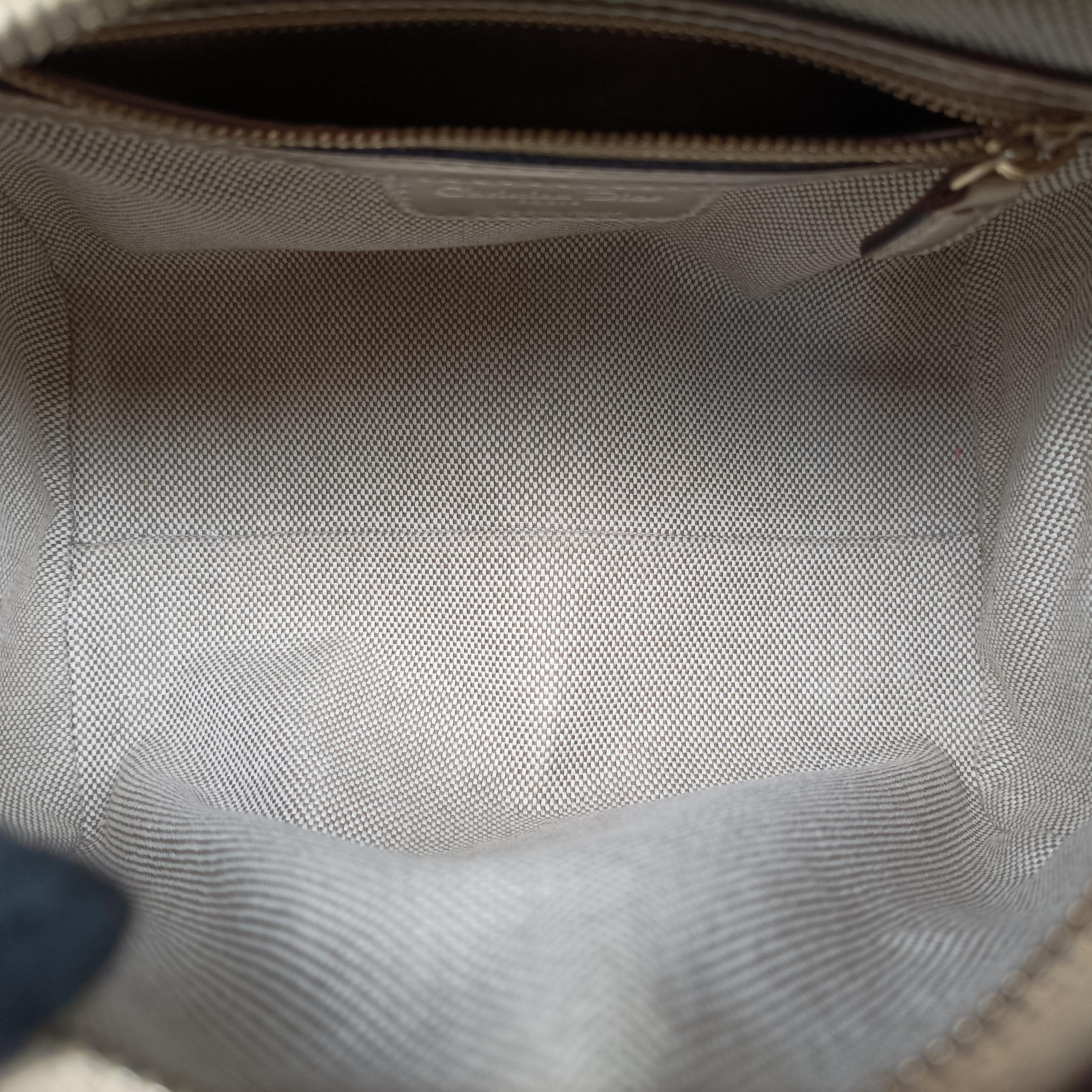 Pre-owned Christian Dior Metallic Gold Oblique Monogram Golden Leather  handbag | stylenewstar