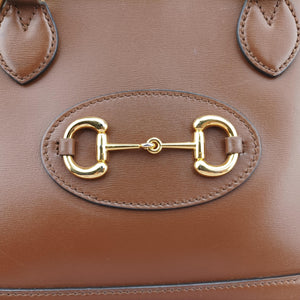 Pre-owned Gucci Horsebit 1955 Brown leather 621220 shoulderbag | stylenewstar
