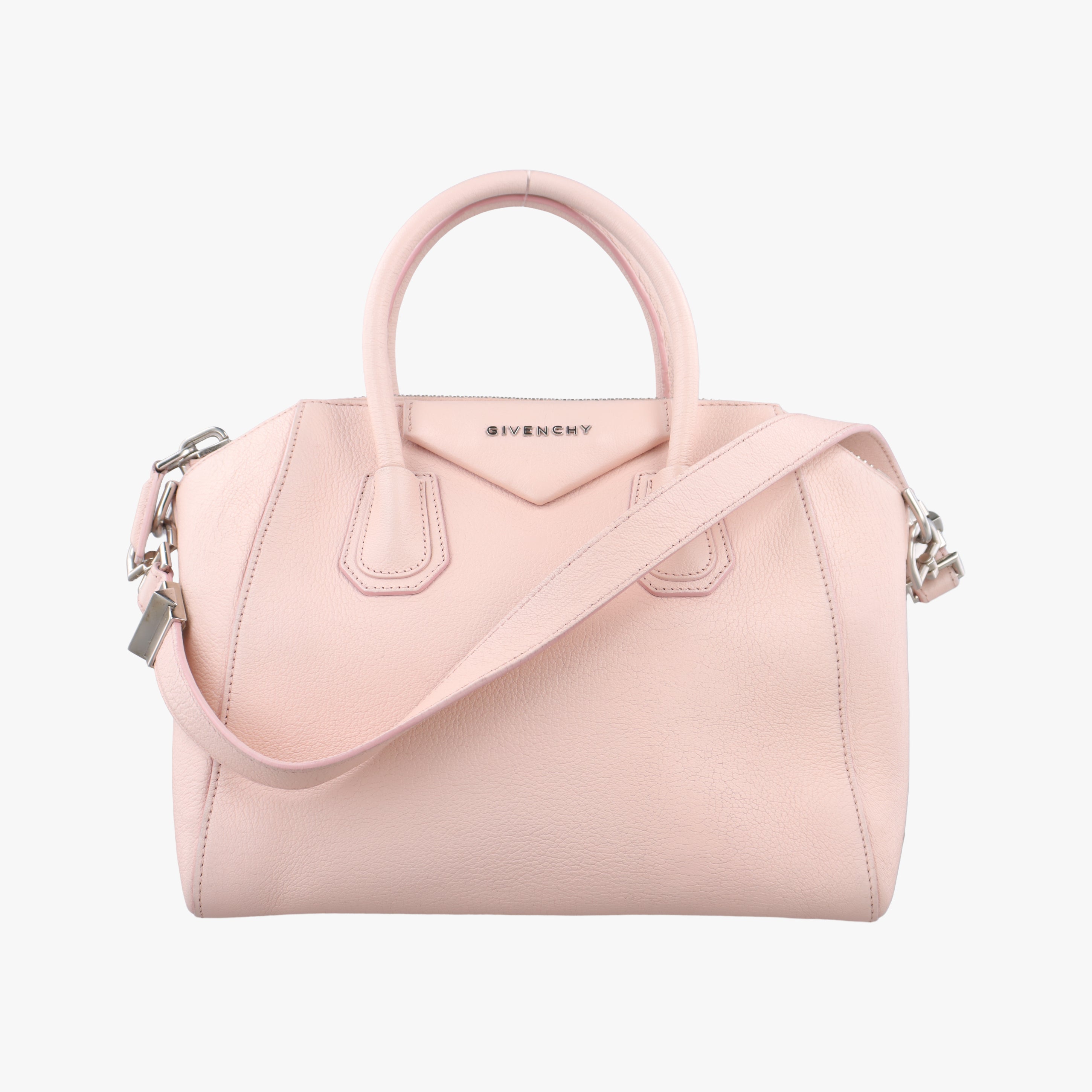 Pre-owned Givenchy Antigona Pink Leather  shoulderbag | stylenewstar
