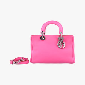 Vintage Christian Dior Diorissimo Pink Leather  shoulderbag | stylenewstar