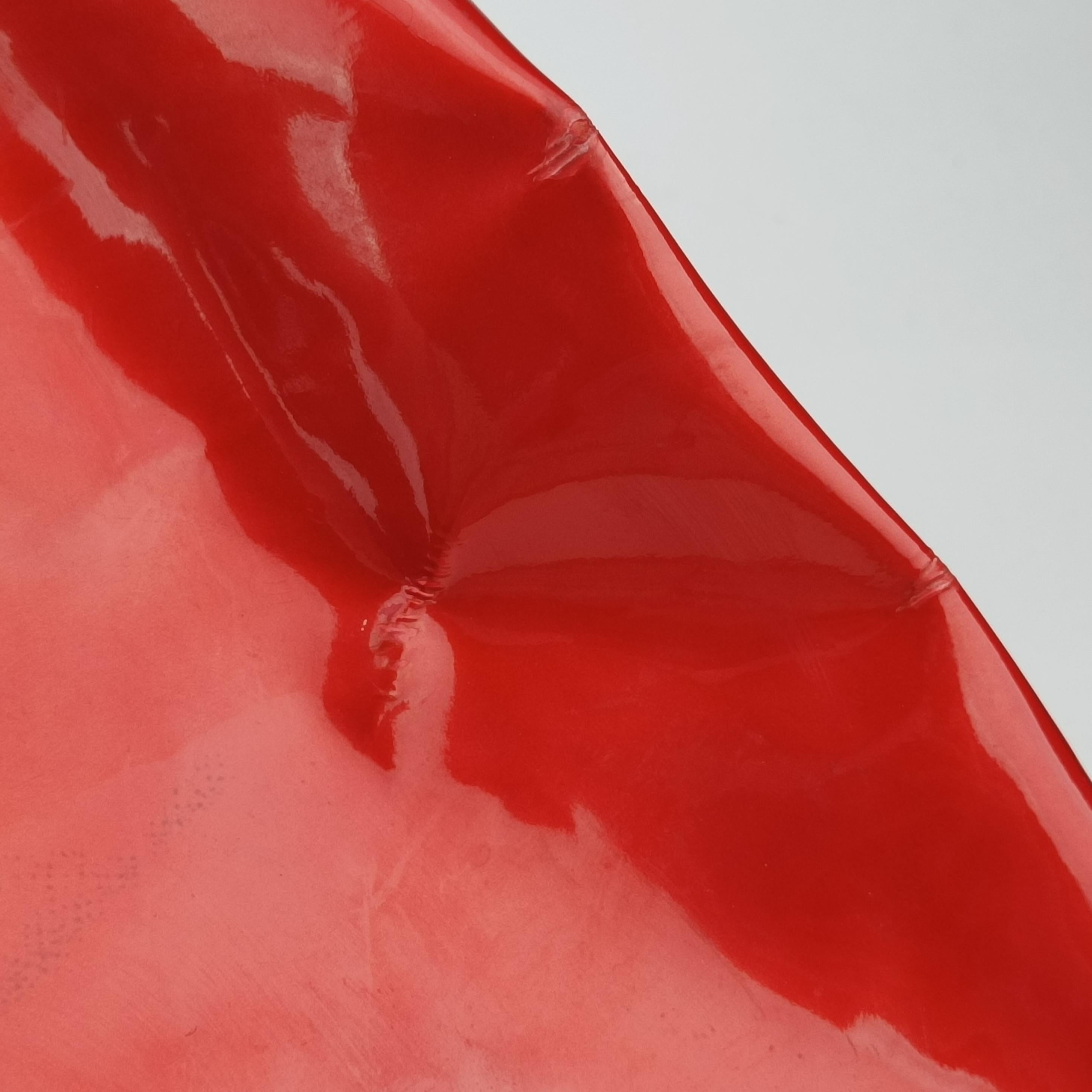 Pre-owned Chanel Strass Bon Bon Crystal Red Patent A47741 shoulderbag | stylenewstar