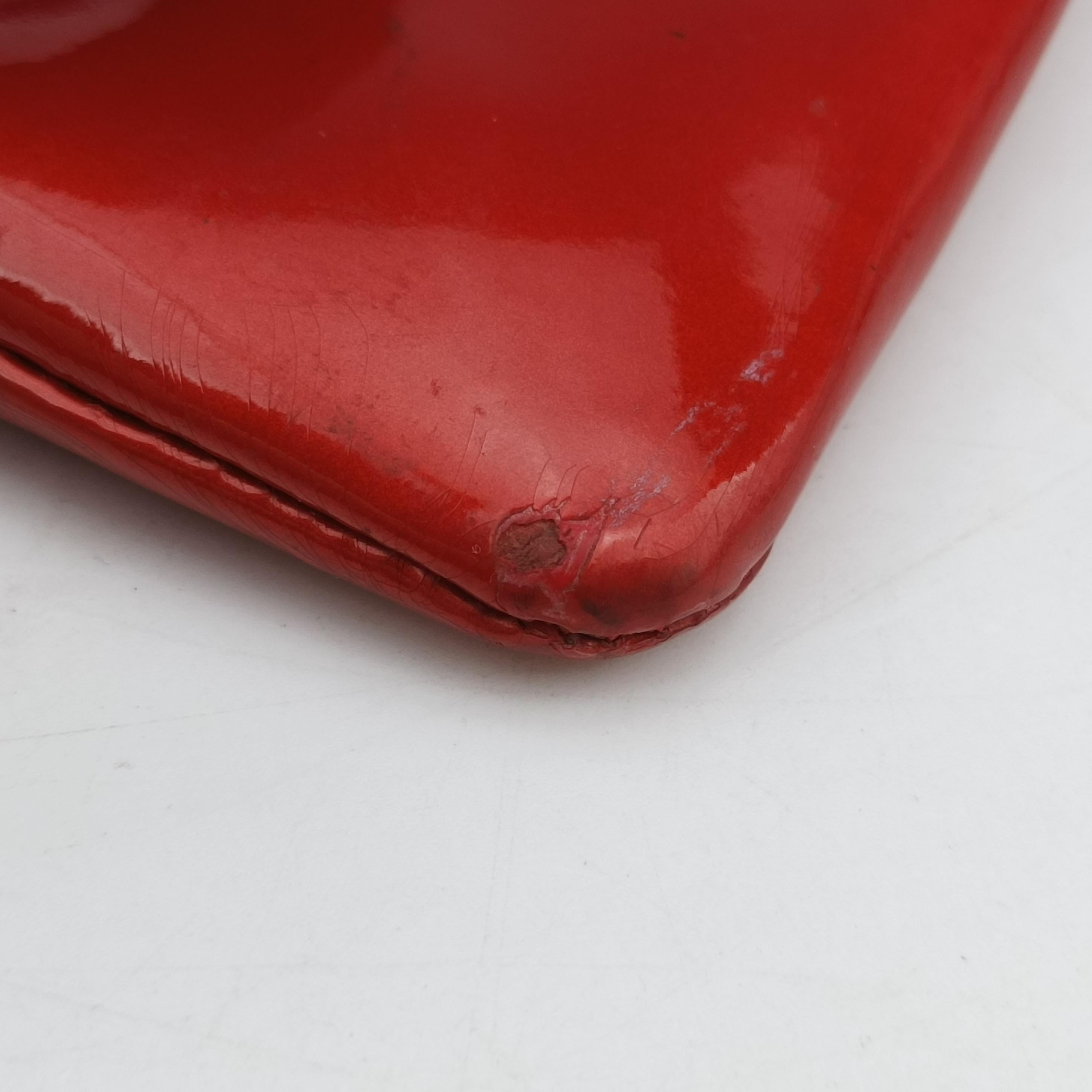 Pre-owned Chanel Strass Bon Bon Crystal Red Patent A47741 shoulderbag | stylenewstar