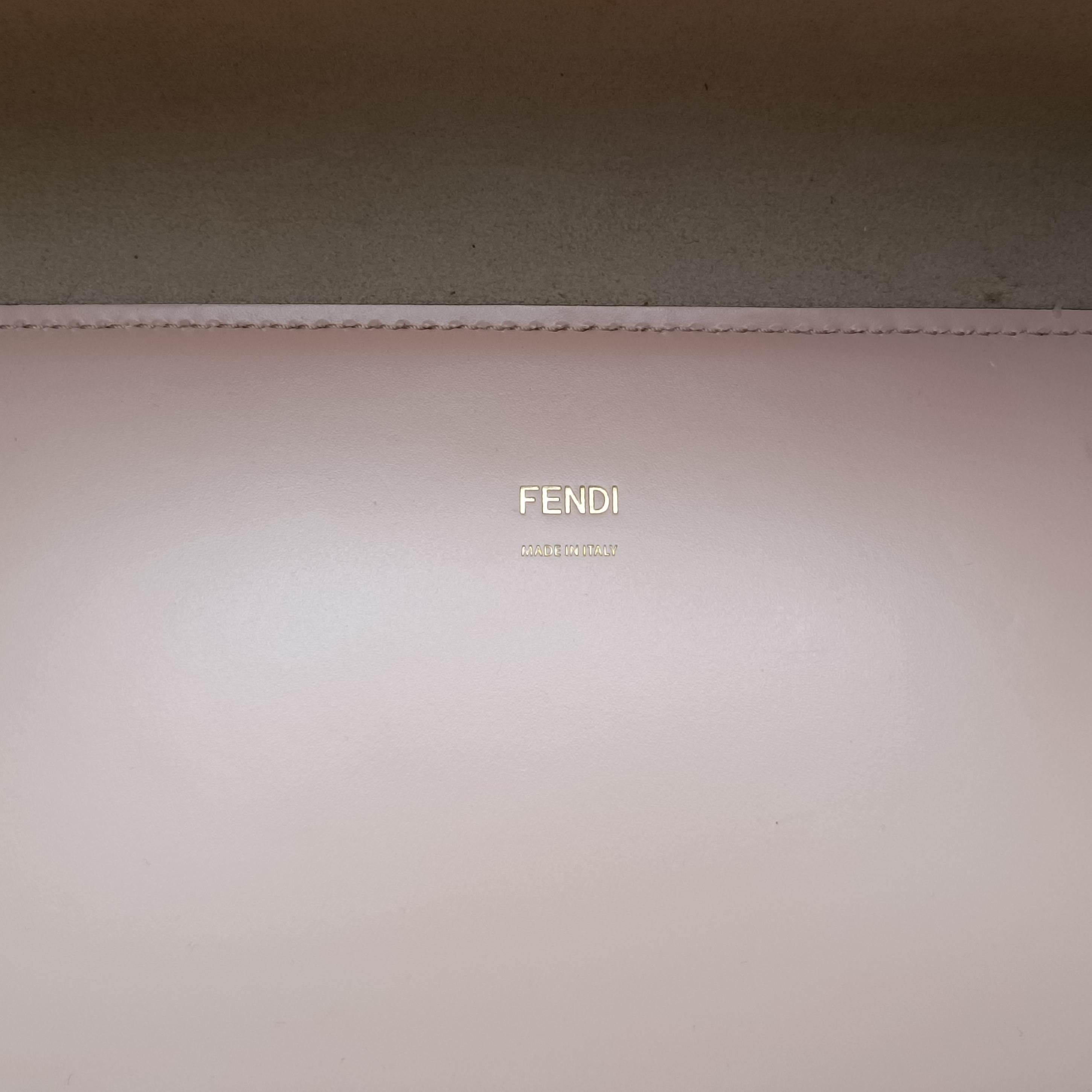 Vintage Fendi SUNSHINE Medium Pink Leather 8BH386 handbag | stylenewstar