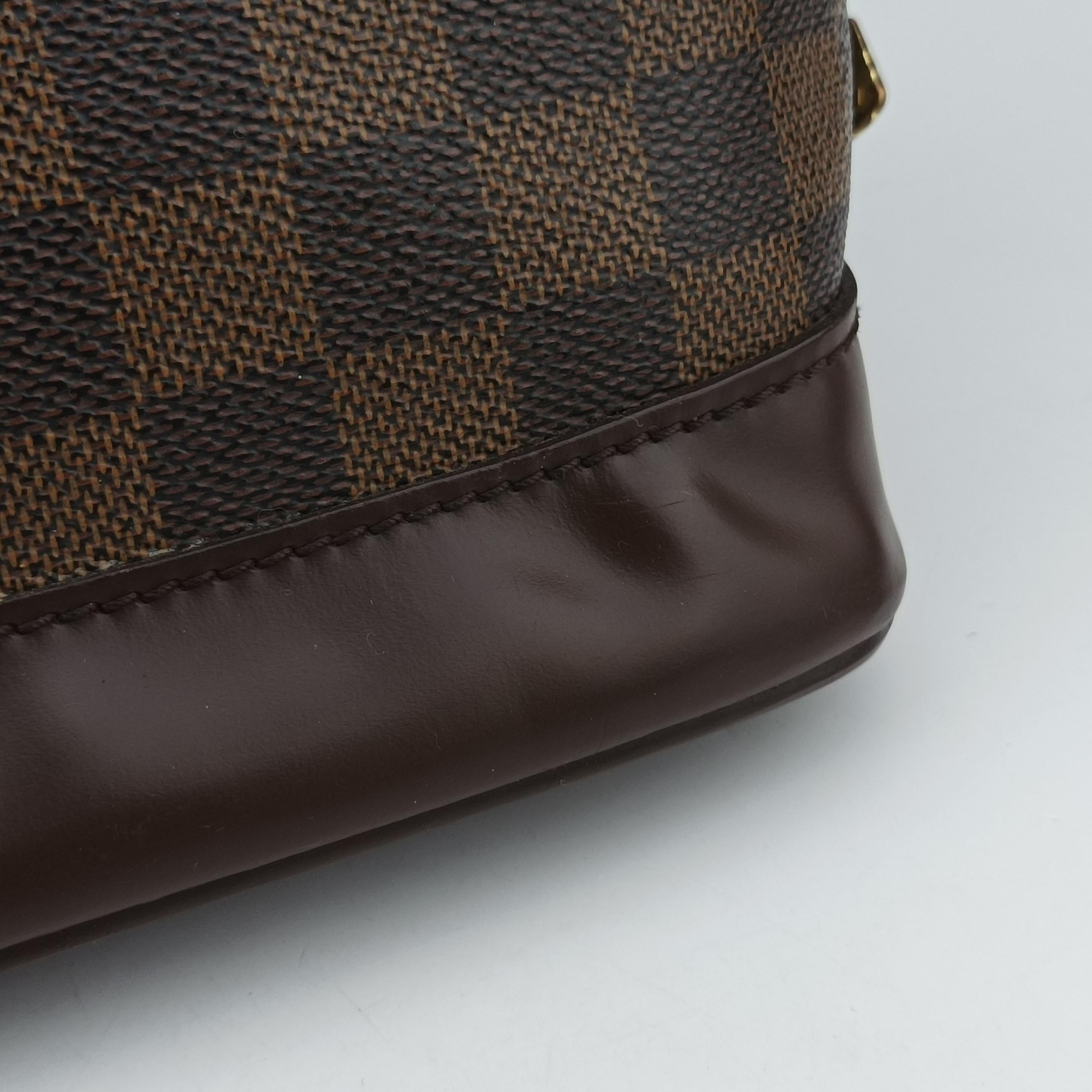 Pre-owned Louis Vuitton Alma　PM EBENE Damier Canvas N51131 handbag | stylenewstar