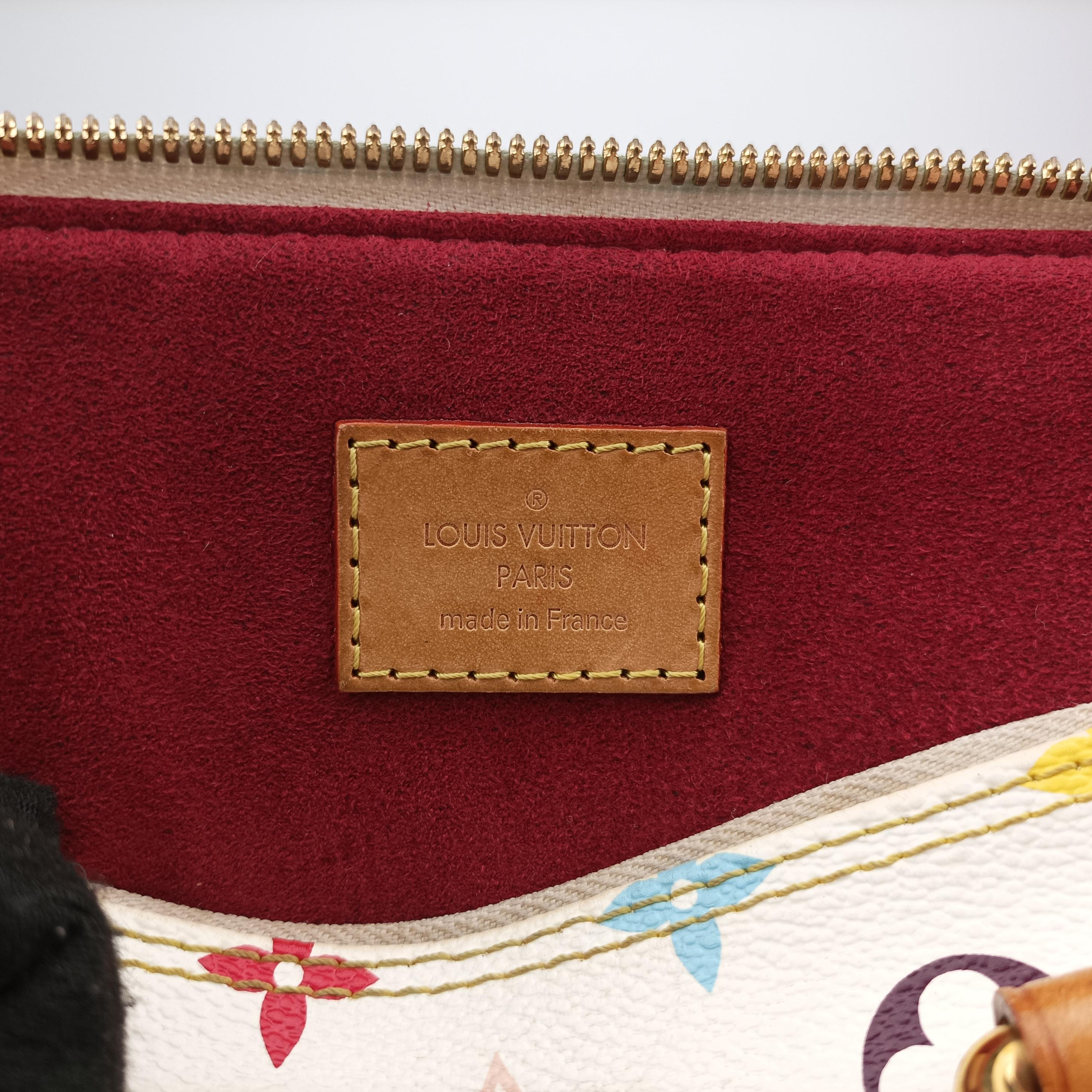 Vintage Louis Vuitton Alma PM white Monogram Multicolor M40443 handbag | stylenewstar
