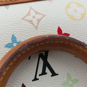 Vintage Louis Vuitton Alma PM white Monogram Multicolor M40443 handbag | stylenewstar
