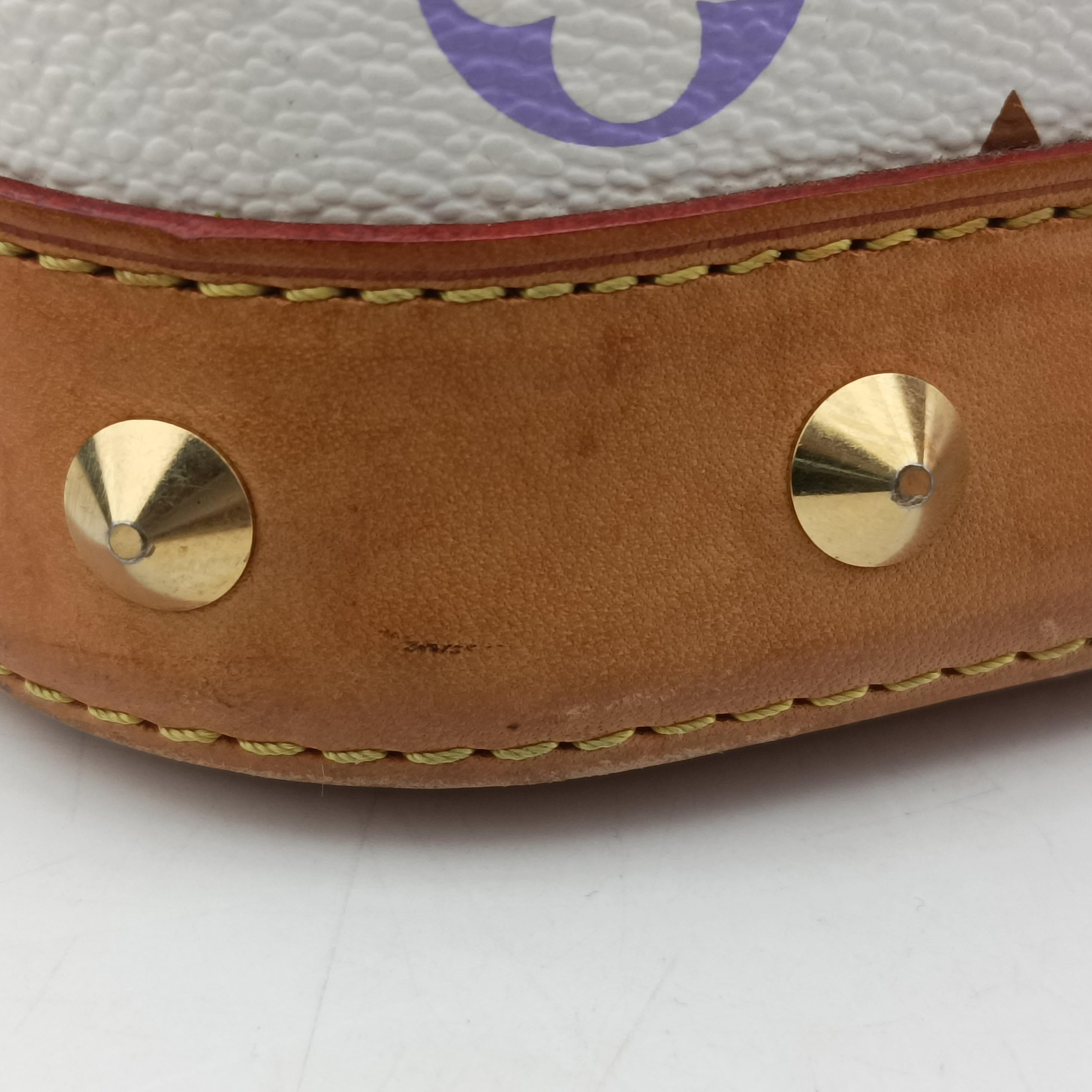 Vintage Louis Vuitton Alma PM white Monogram Multicolor M40443 handbag | stylenewstar