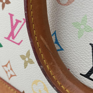 Vintage Louis Vuitton Alma PM white Monogram Multicolor M40443 handbag | stylenewstar