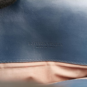 Pre-owned Bottega Veneta Intrecciato Blue lambskin  handbag | stylenewstar