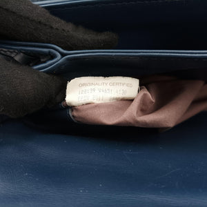 Pre-owned Bottega Veneta Intrecciato Blue lambskin  handbag | stylenewstar