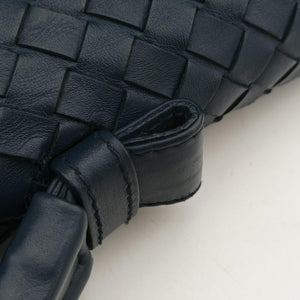 Pre-owned Bottega Veneta Intrecciato Blue lambskin  handbag | stylenewstar