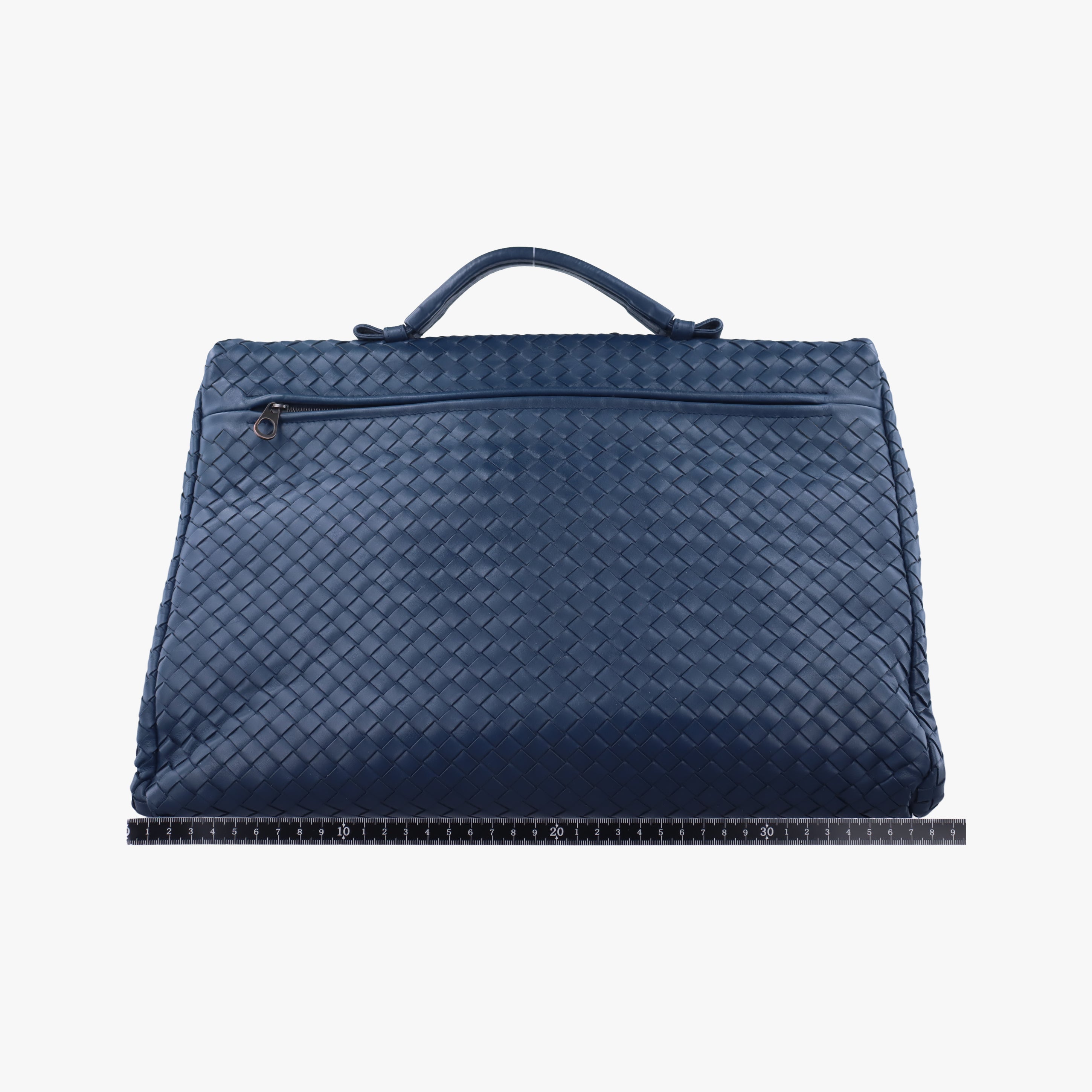 Pre-owned Bottega Veneta Intrecciato Blue lambskin  handbag | stylenewstar