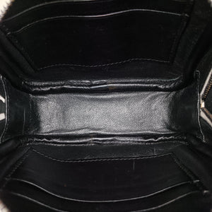 Pre-owned Yves Saint Laurent Monogram Blogger White×Black Leather 425317 shoulderbag | stylenewstar