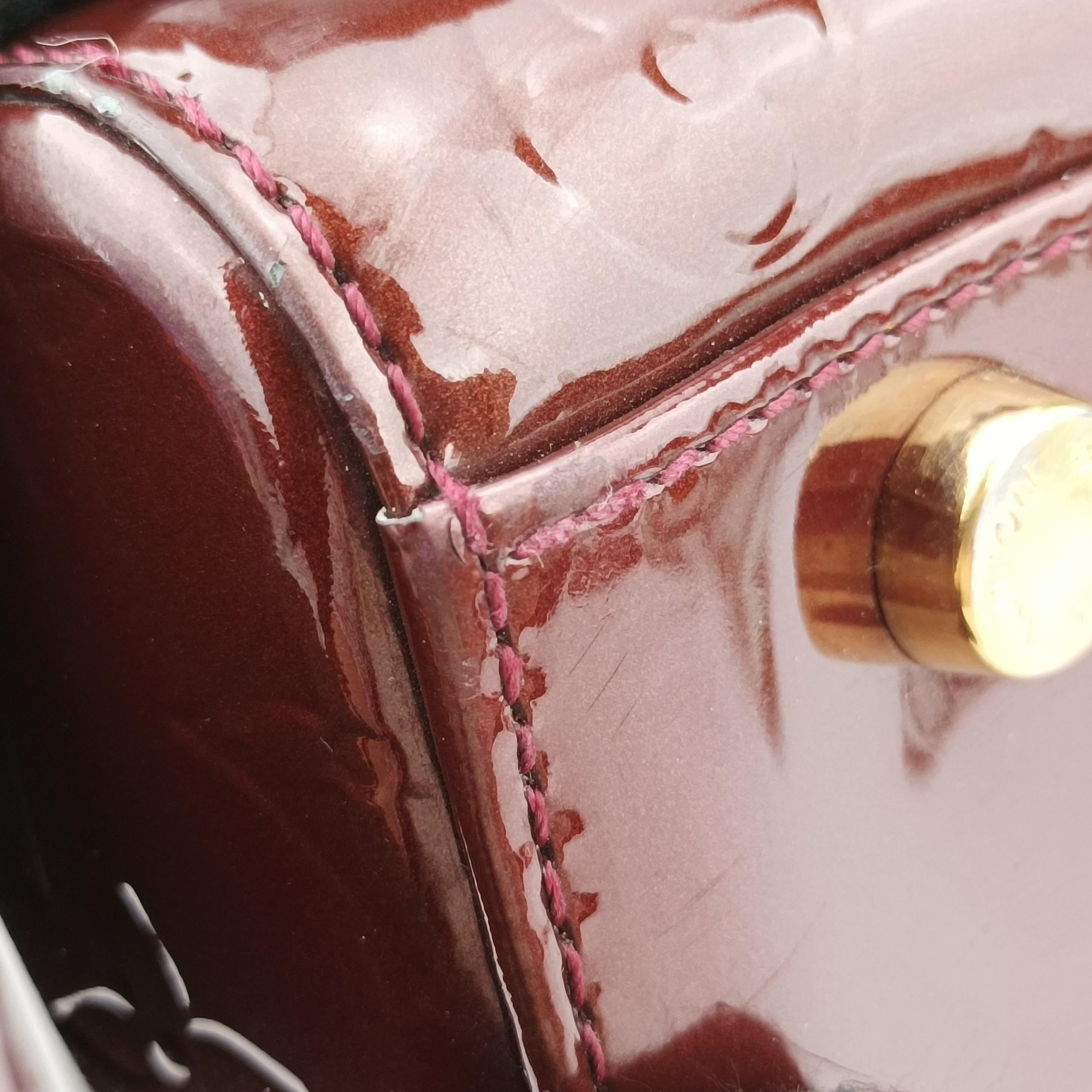 Pre-owned Louis Vuitton Brea MM ROUGE FAUVISTE Vernis M91690 shoulderbag | stylenewstar