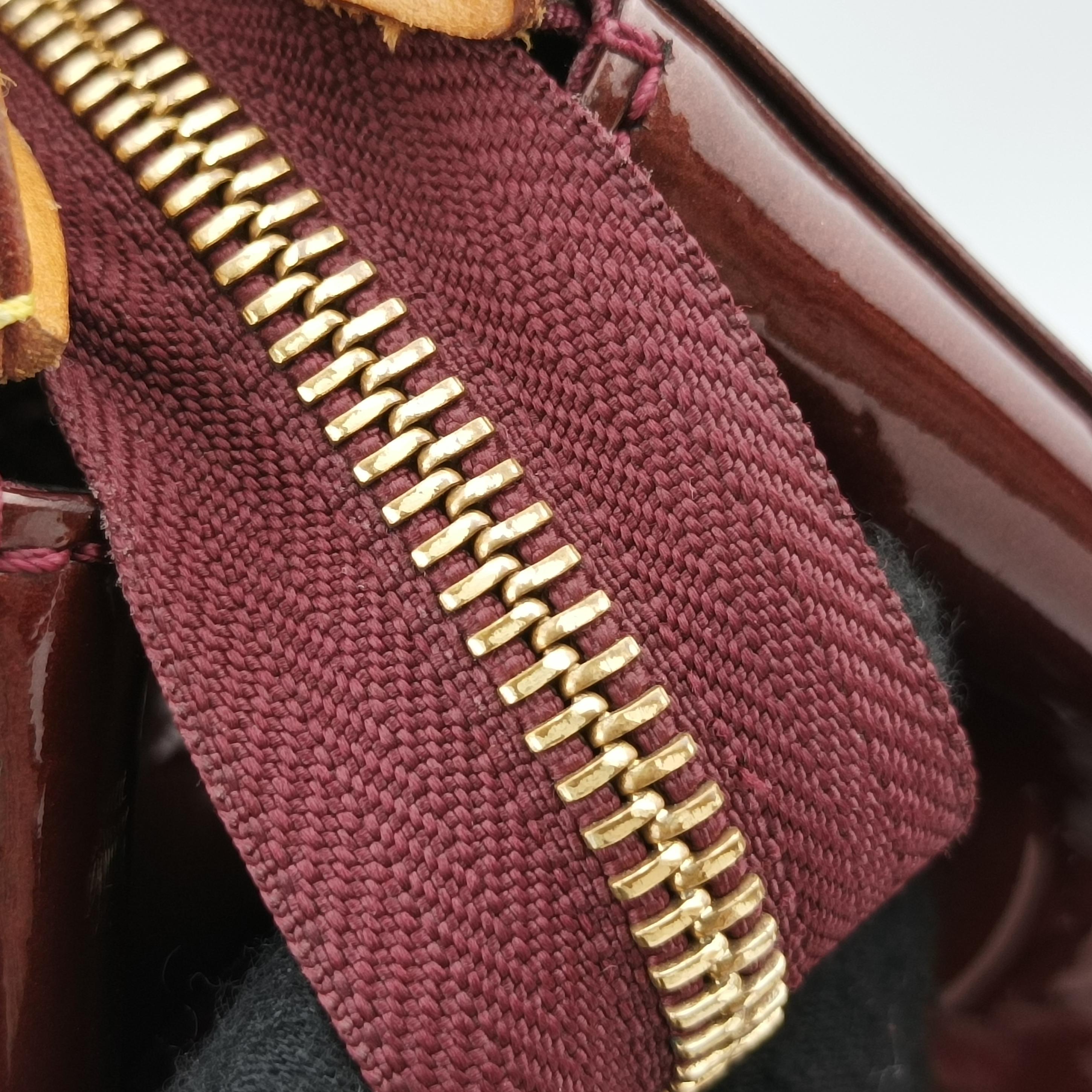 Pre-owned Louis Vuitton Brea MM ROUGE FAUVISTE Vernis M91690 shoulderbag | stylenewstar
