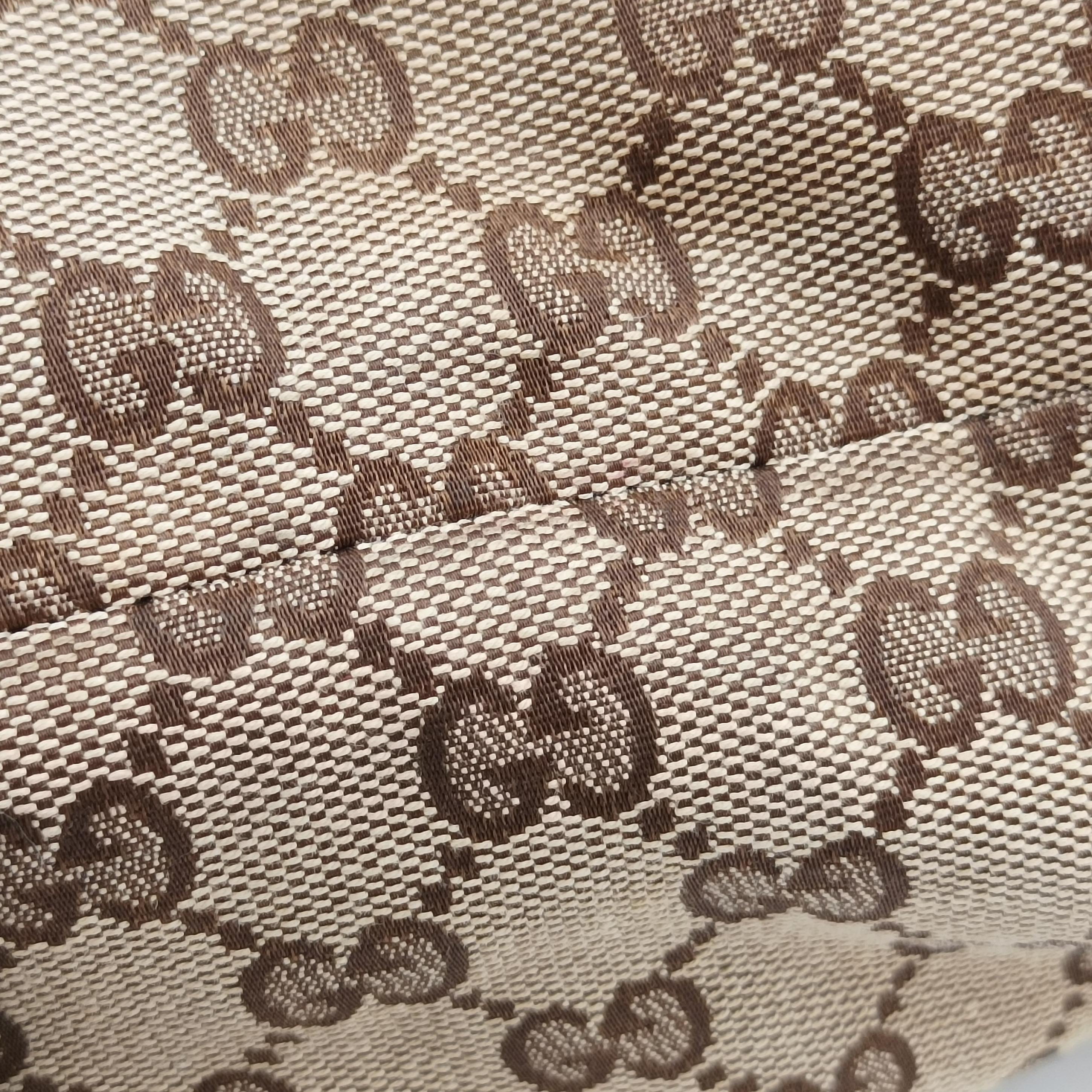 Secondhand Gucci GG Supreme Brown canvas×leather 247236 handbag | stylenewstar