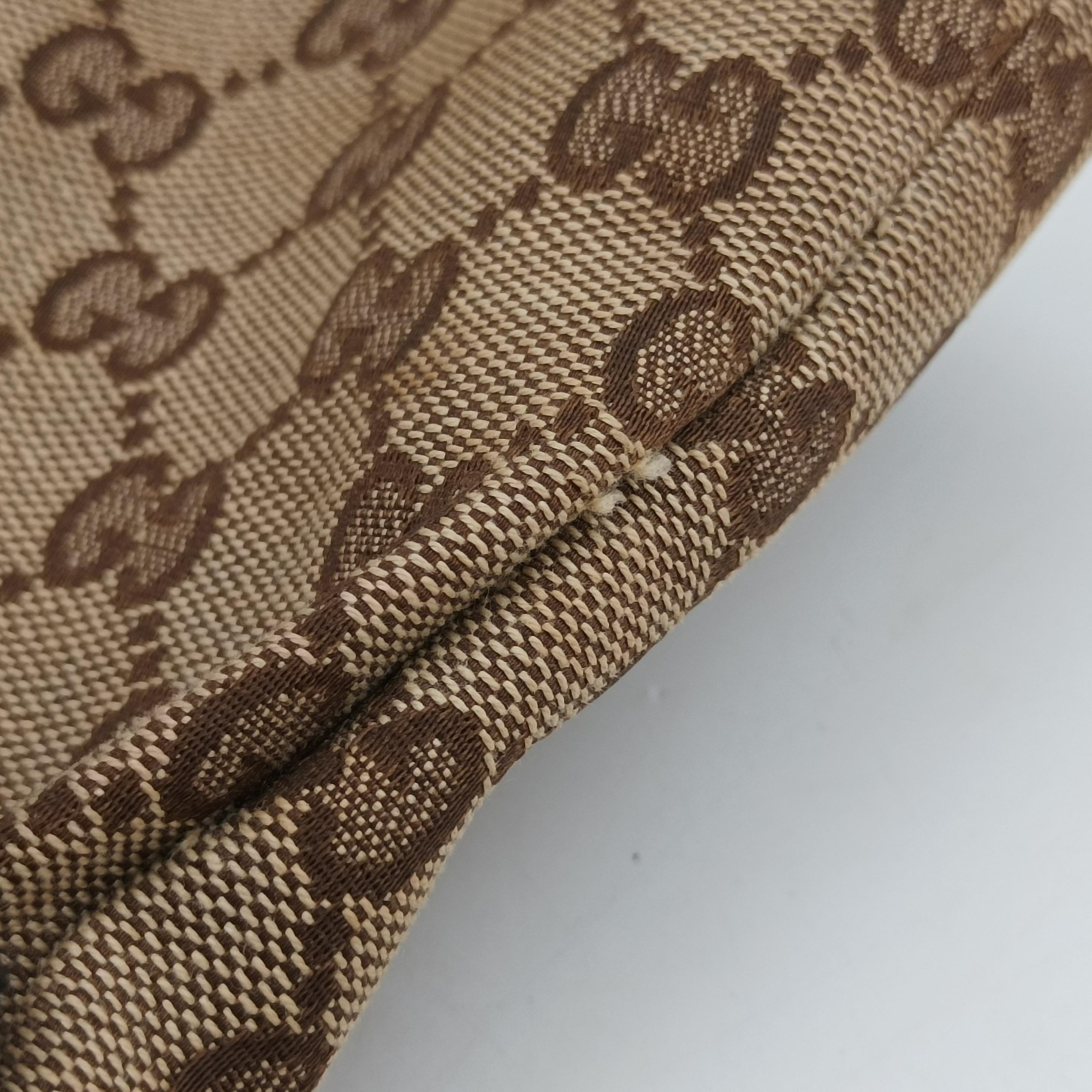 Secondhand Gucci GG Supreme Brown canvas×leather 247236 handbag | stylenewstar