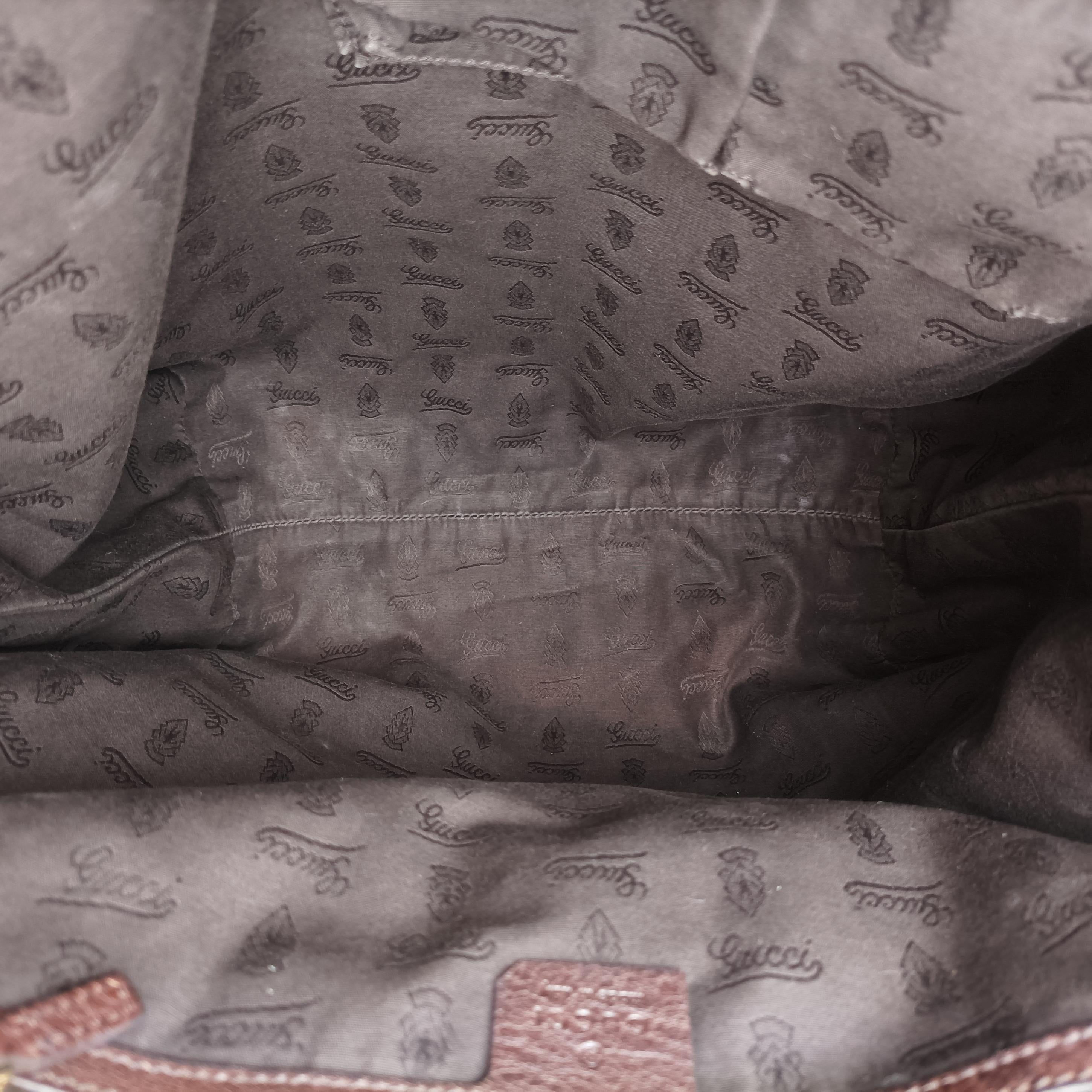 Secondhand Gucci GG Supreme Brown canvas×leather 247236 handbag | stylenewstar