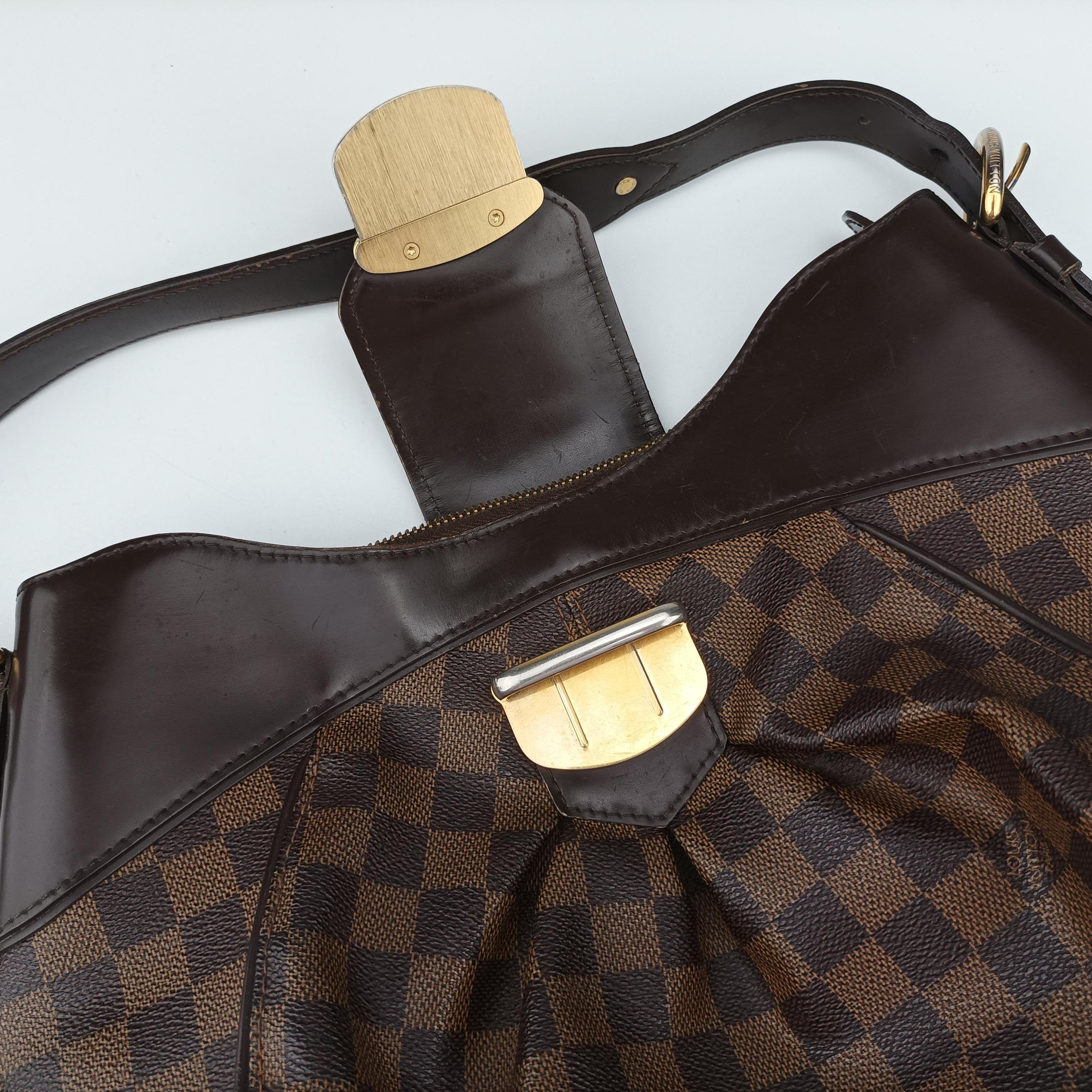 Pre-owned Louis Vuitton SISTINA MM EBENE Damier Canvas N41541 shoulderbag | stylenewstar