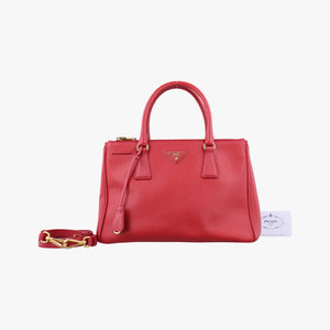 Vintage Prada Galleria Red SAFFIANO Leather BN1801 shoulderbag | stylenewstar