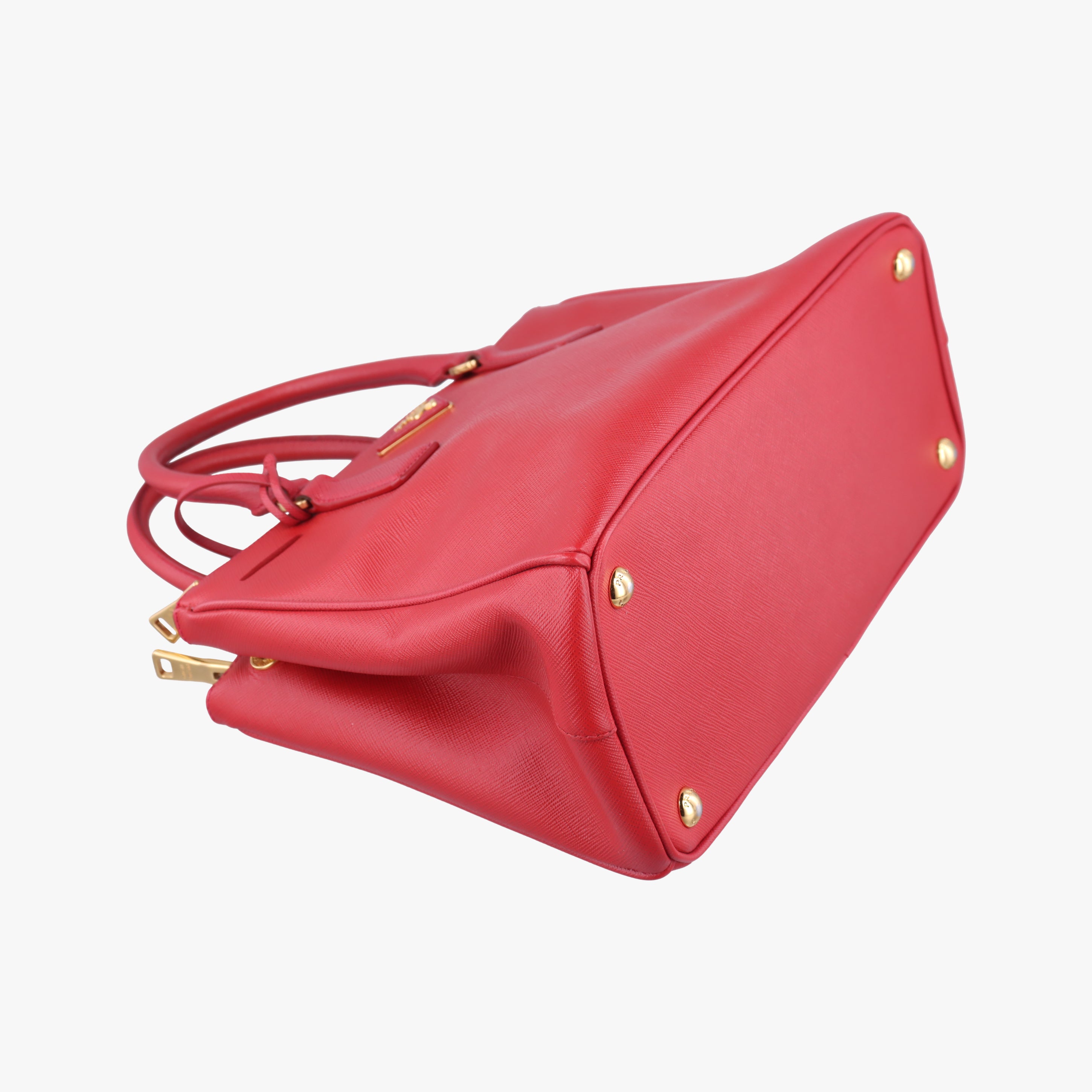 Vintage Prada Galleria Red SAFFIANO Leather BN1801 shoulderbag | stylenewstar