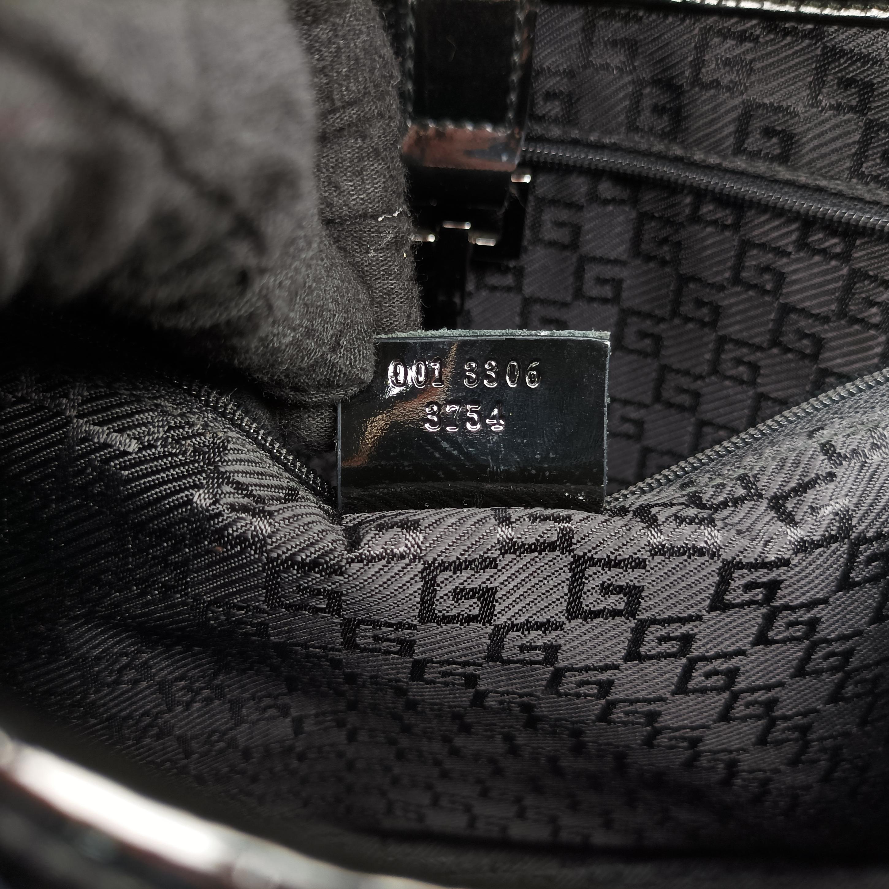Pre-owned Gucci Jackie Black Patent 001 33 handbag | stylenewstar