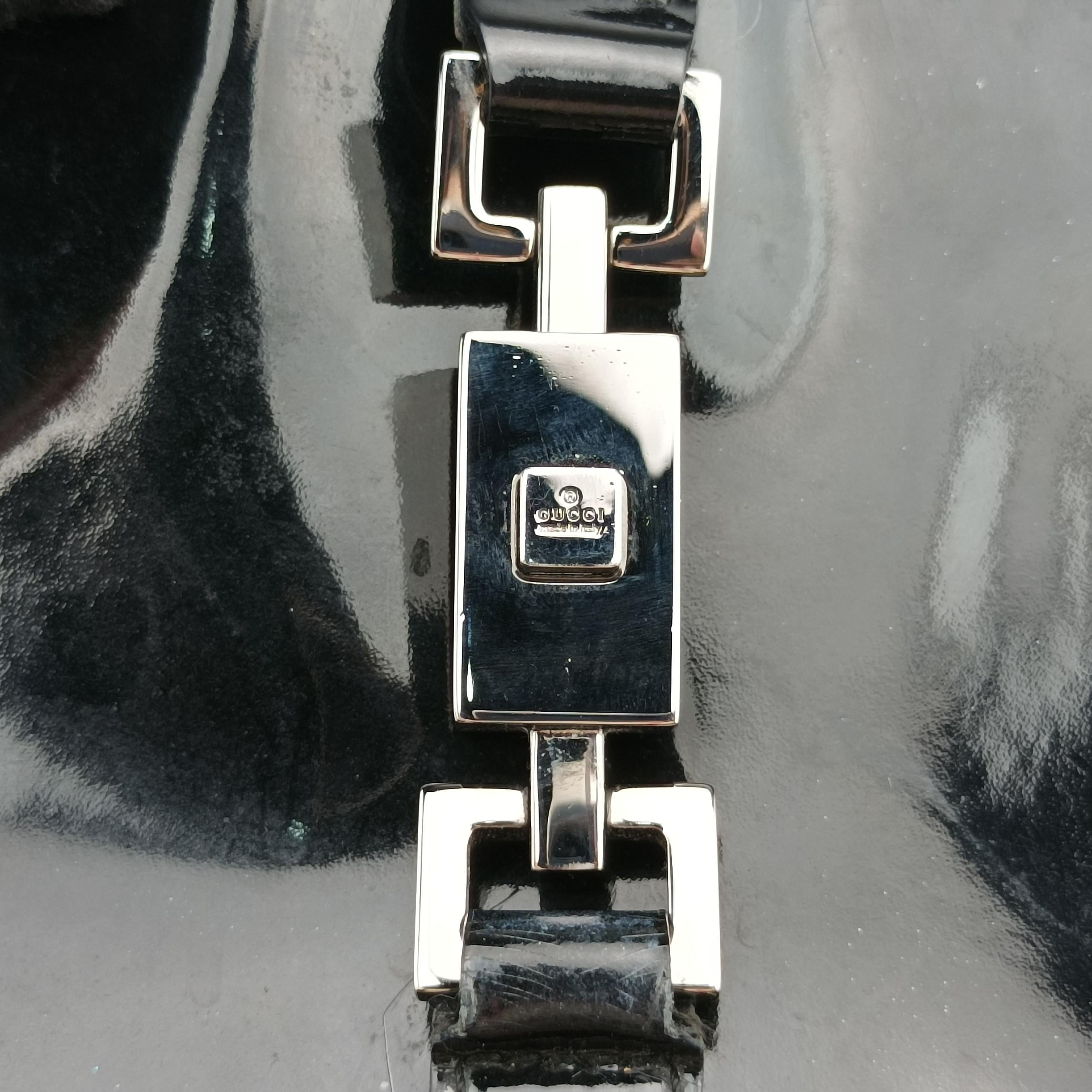 Pre-owned Gucci Jackie Black Patent 001 33 handbag | stylenewstar