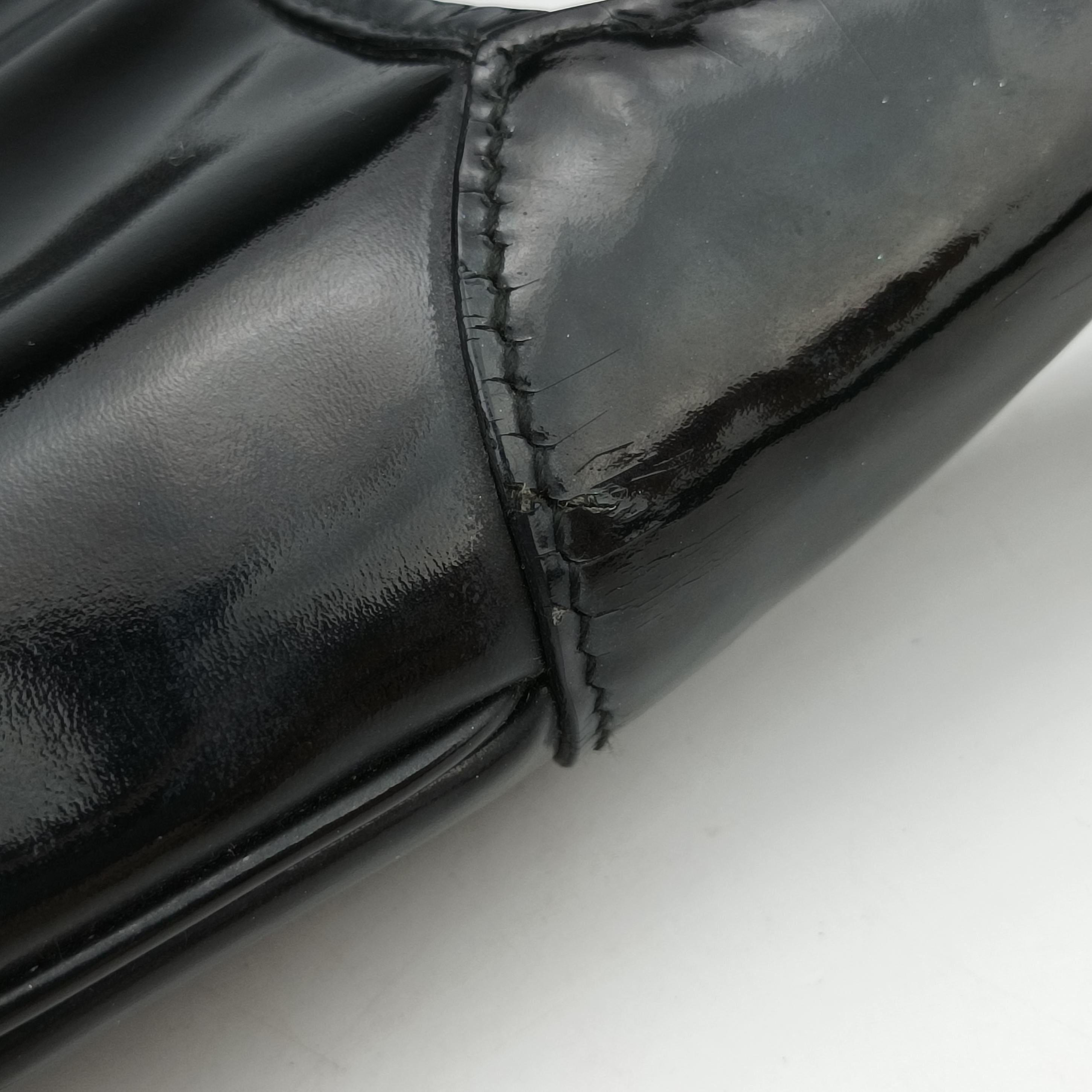 Pre-owned Gucci Jackie Black Patent 001 33 handbag | stylenewstar