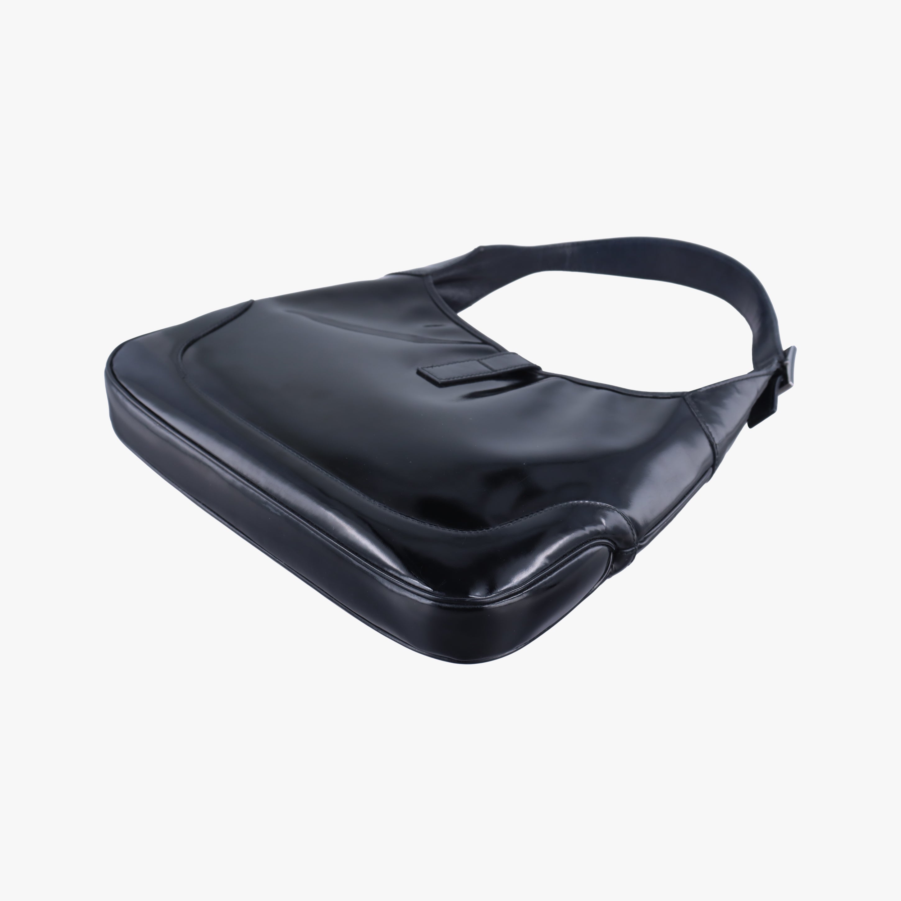Pre-owned Gucci Jackie Black Patent 001 33 handbag | stylenewstar