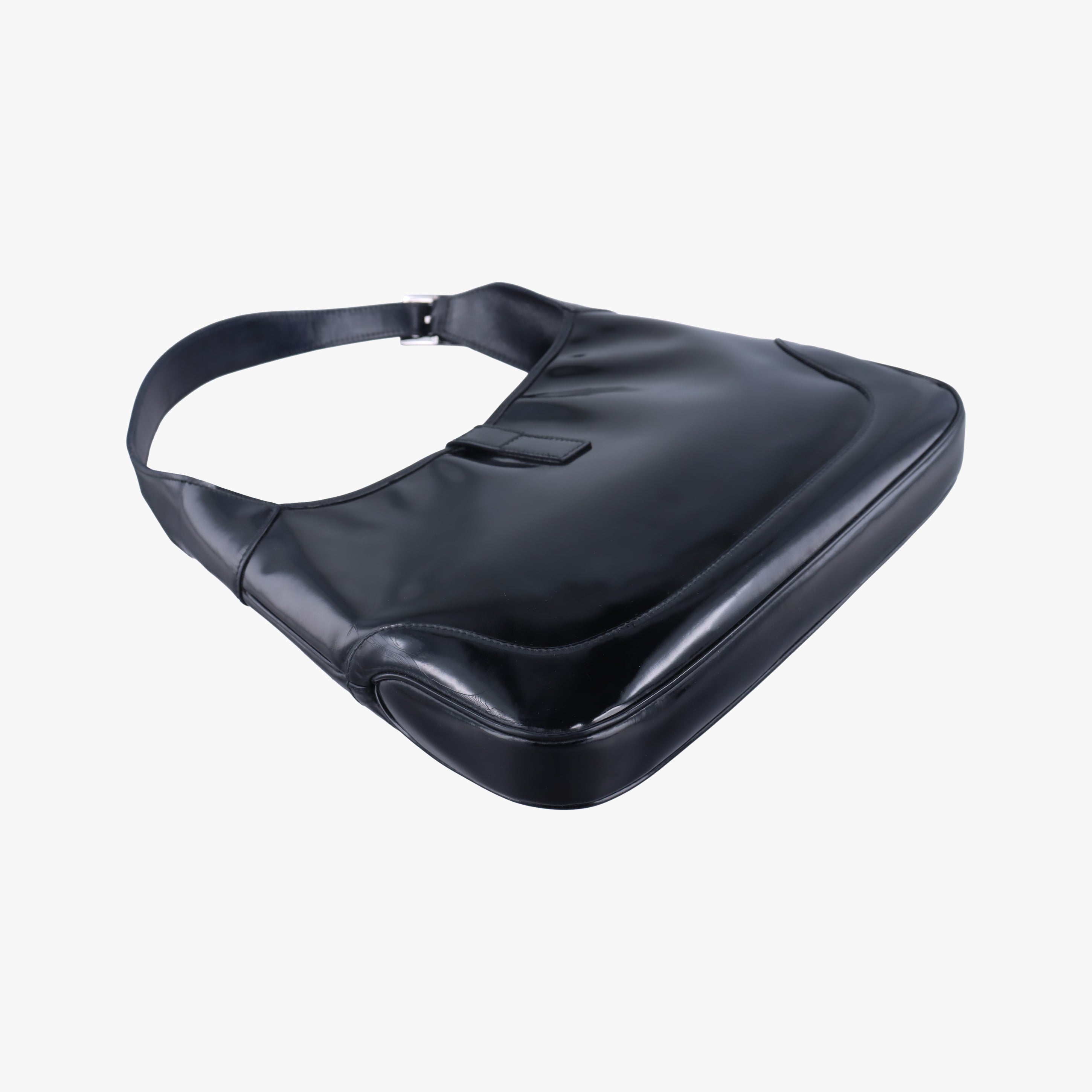 Pre-owned Gucci Jackie Black Patent 001 33 handbag | stylenewstar