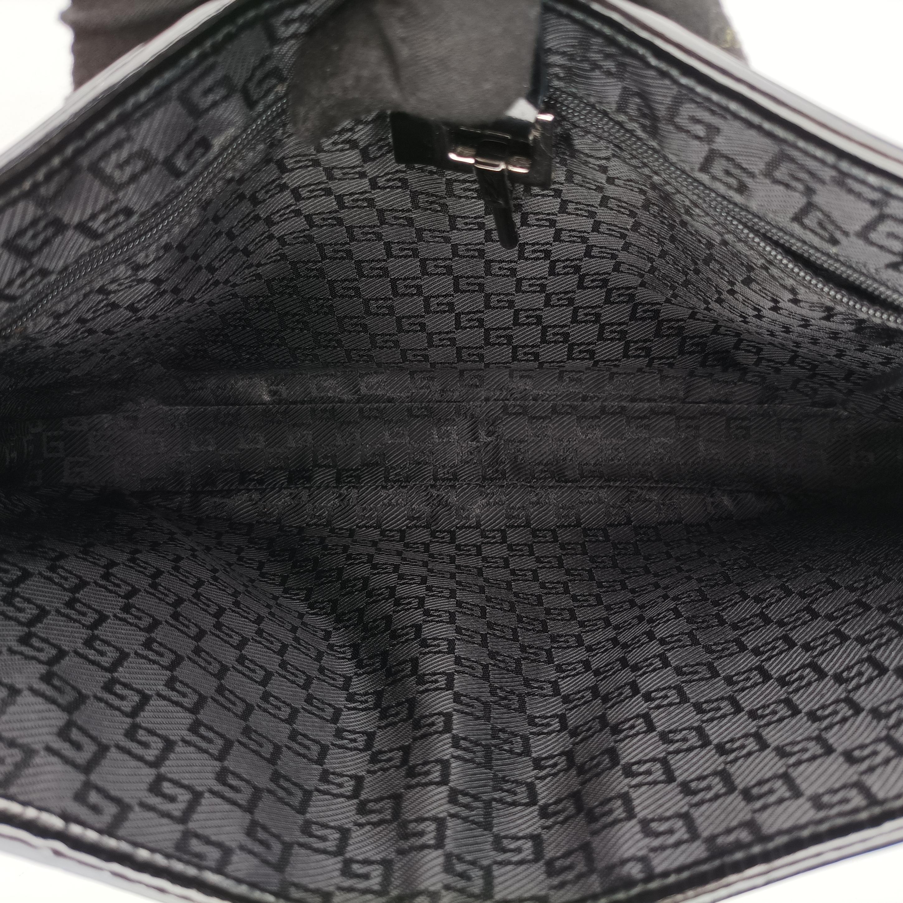 Pre-owned Gucci Jackie Black Patent 001 33 handbag | stylenewstar