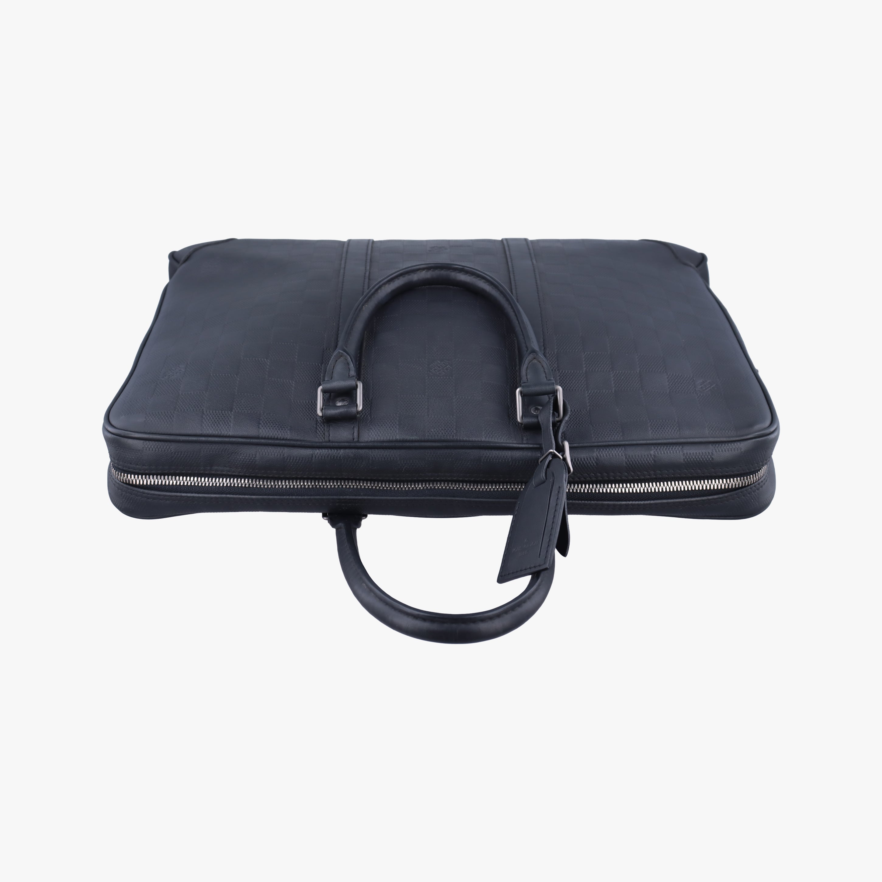 Pre-owned Louis Vuitton Porte Documents Voyage Noir Damier Graphite N41125 handbag | stylenewstar