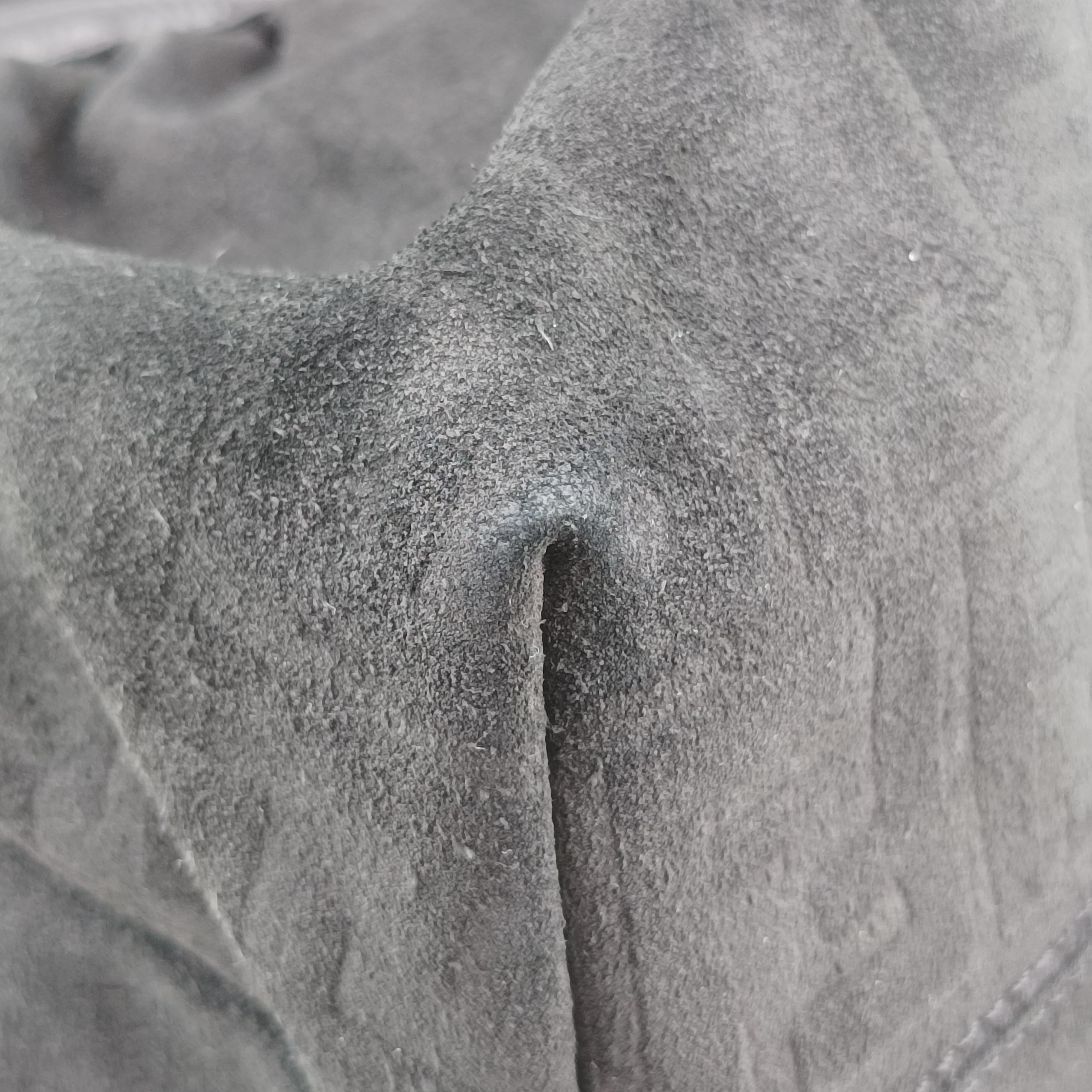 Pre-owned Fendi Zucca Print Black Suede 8BH186 handbag | stylenewstar